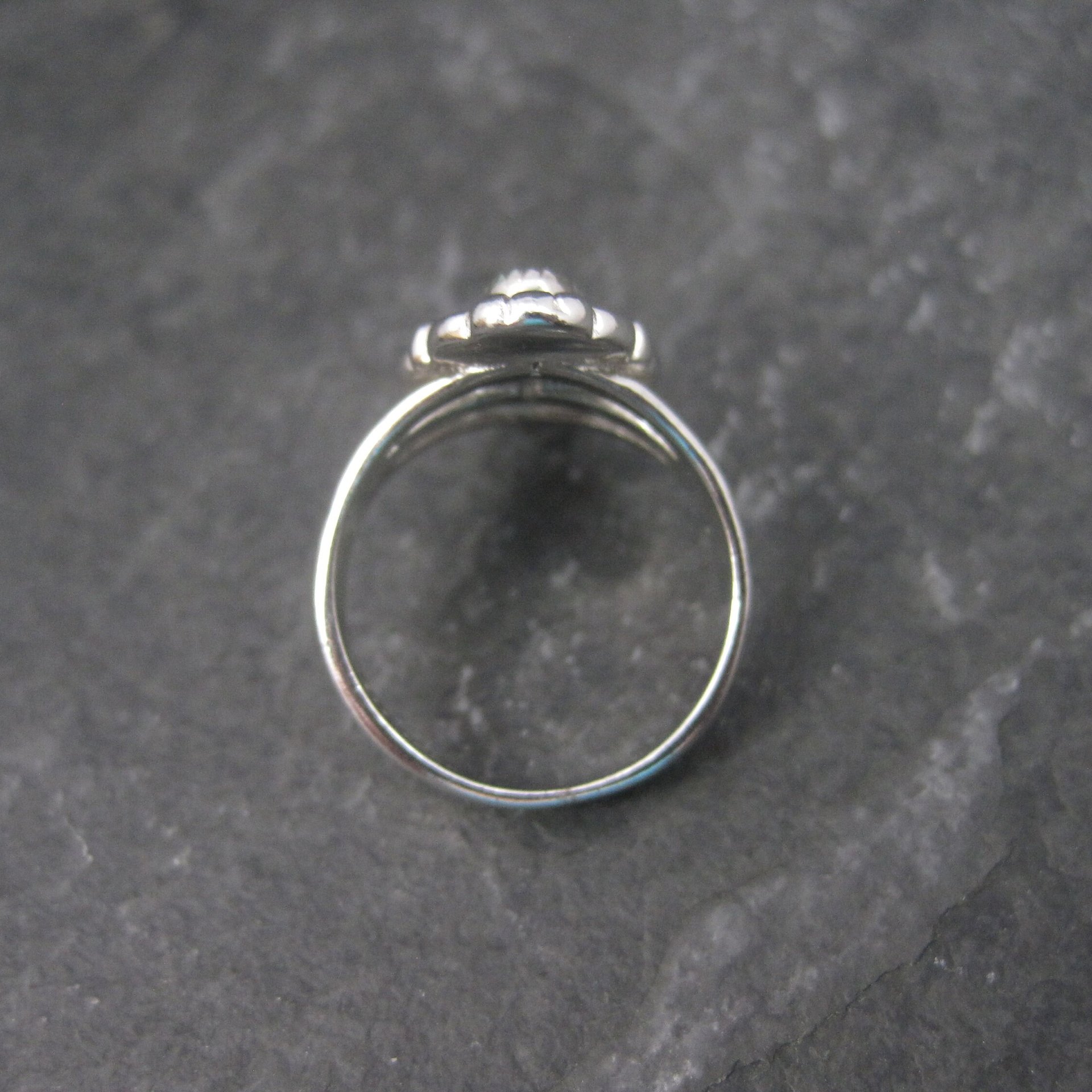 Vintage Southwestern Paua Shell Ring Size 5