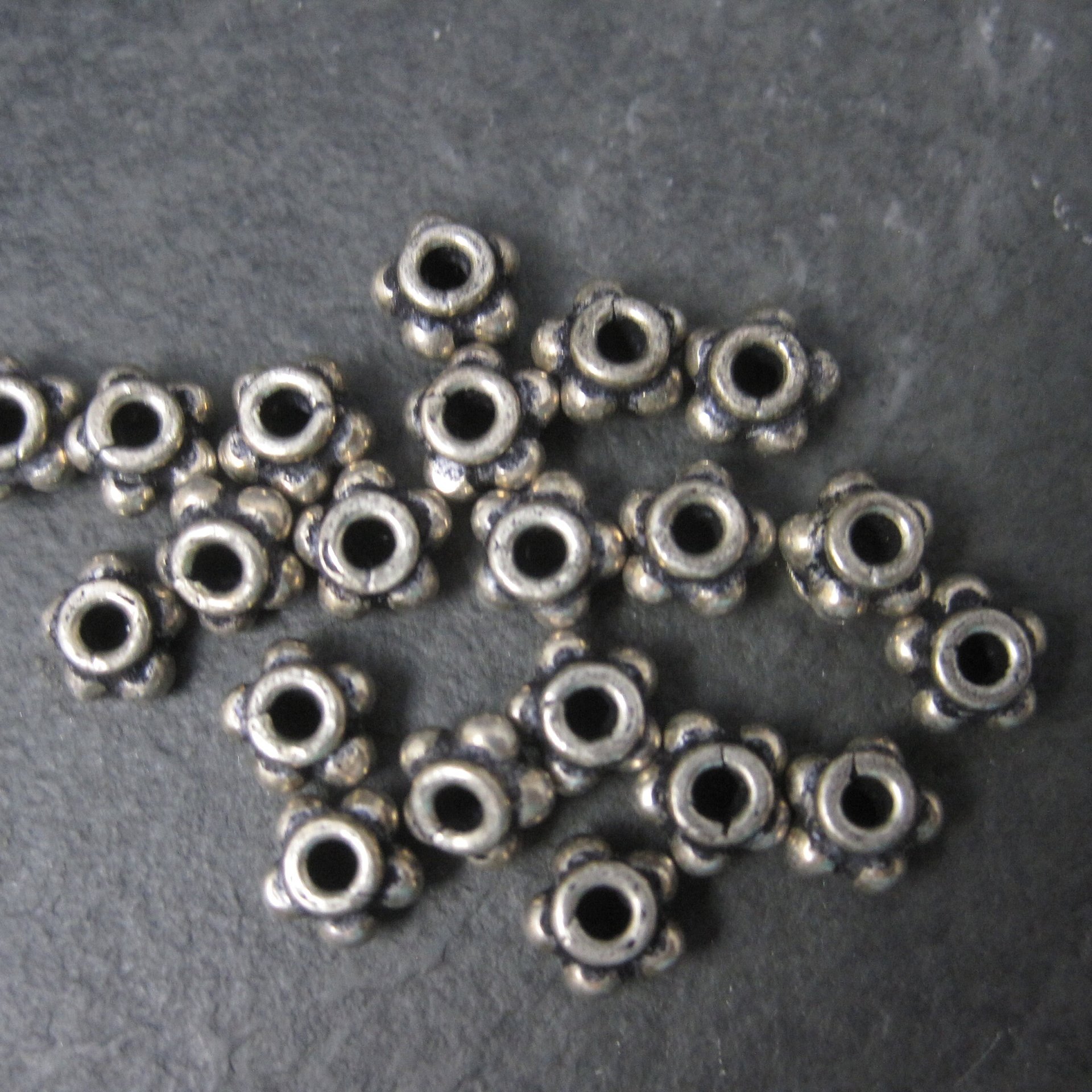 Destash Sterling Beads 6x3mm 9.9 grams