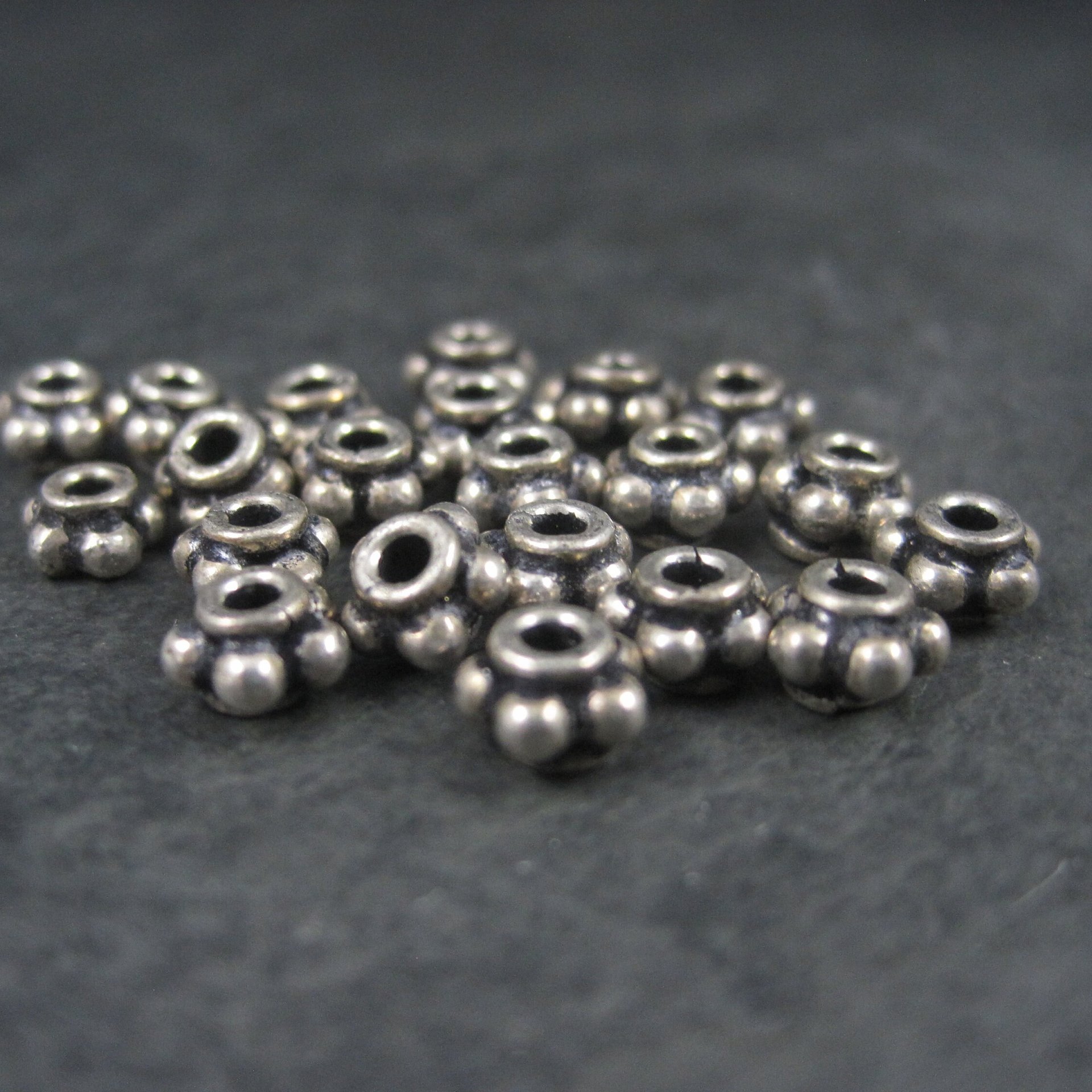 Destash Sterling Beads 6x3mm 9.9 grams