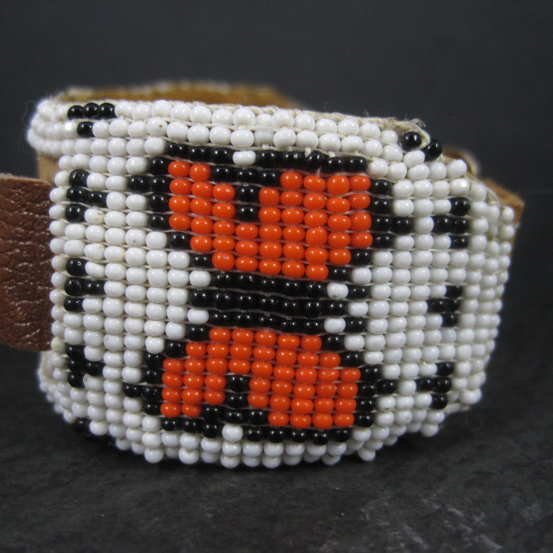 Vintage Butterfly Beaded Watch Band Paiute Jenny Dick