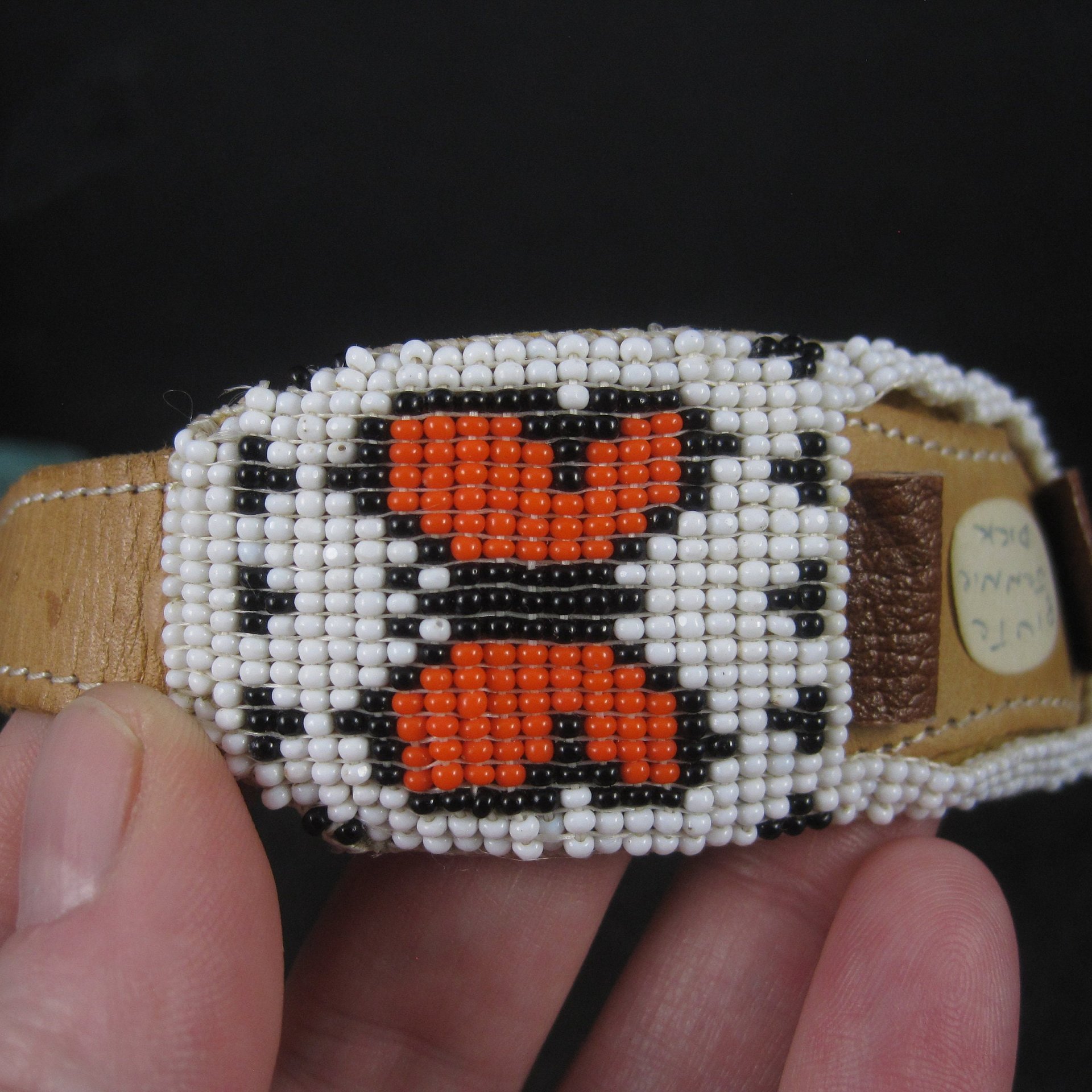 Vintage Butterfly Beaded Watch Band Paiute Jenny Dick