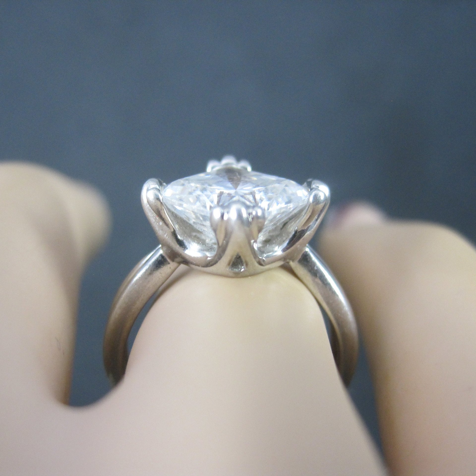 Vintage Sterling Cubic Zirconia Ring Size 6