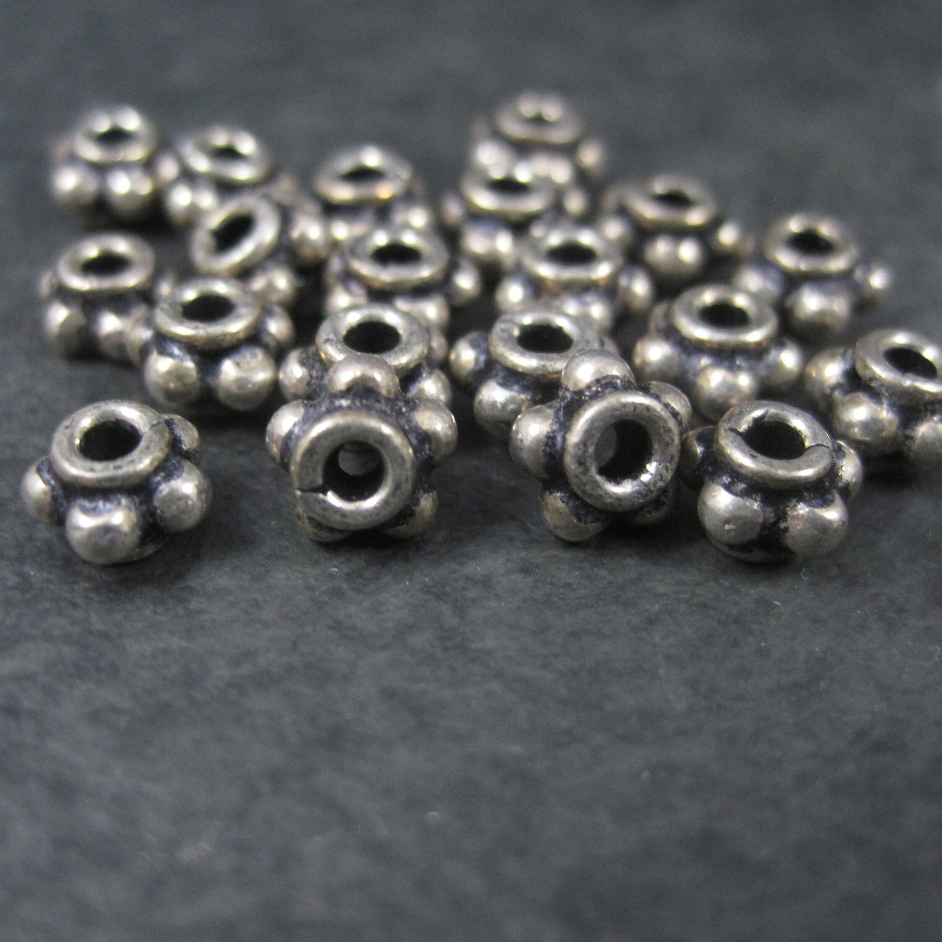 Destash Sterling Beads 6x3mm 9.9 grams