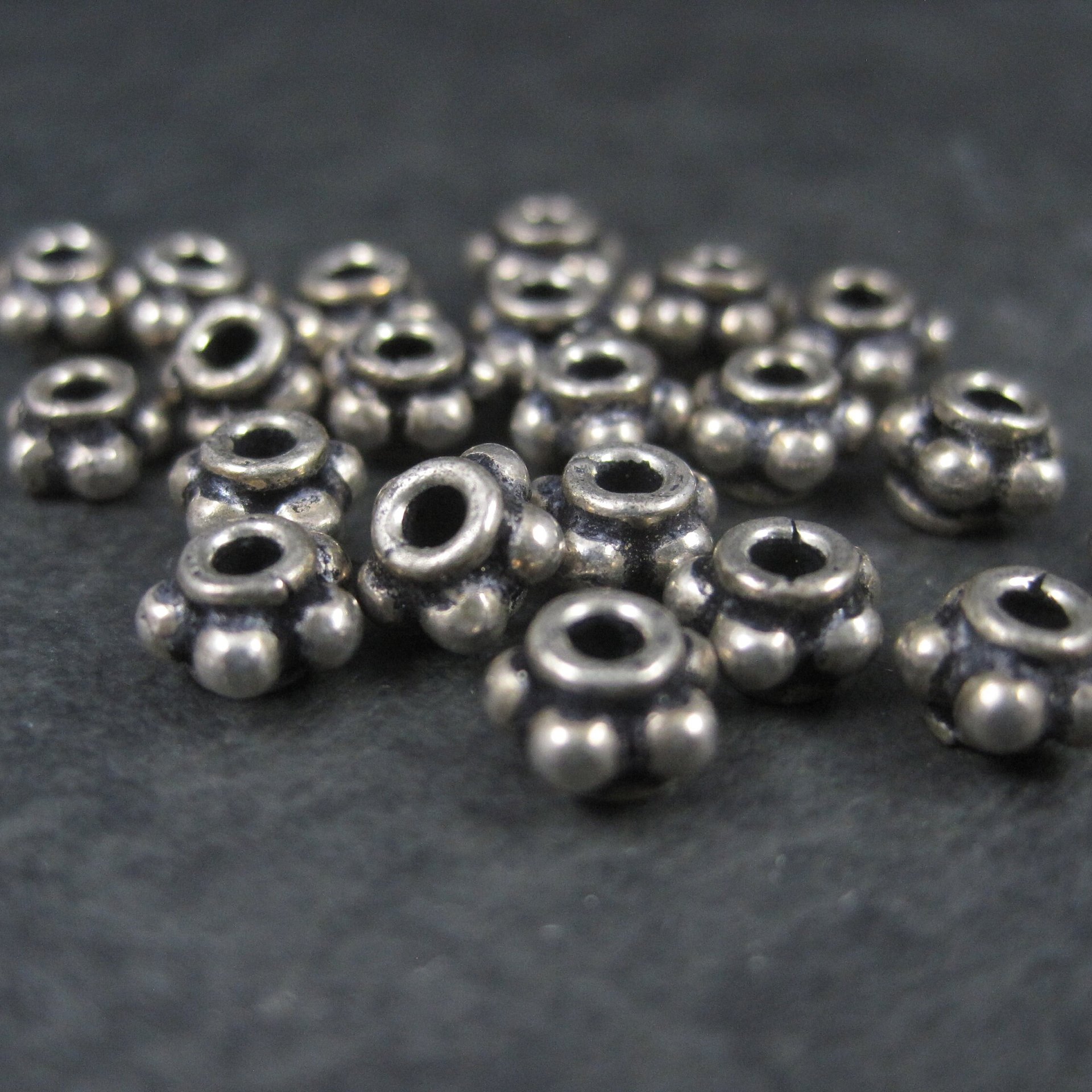Destash Sterling Beads 6x3mm 9.9 grams