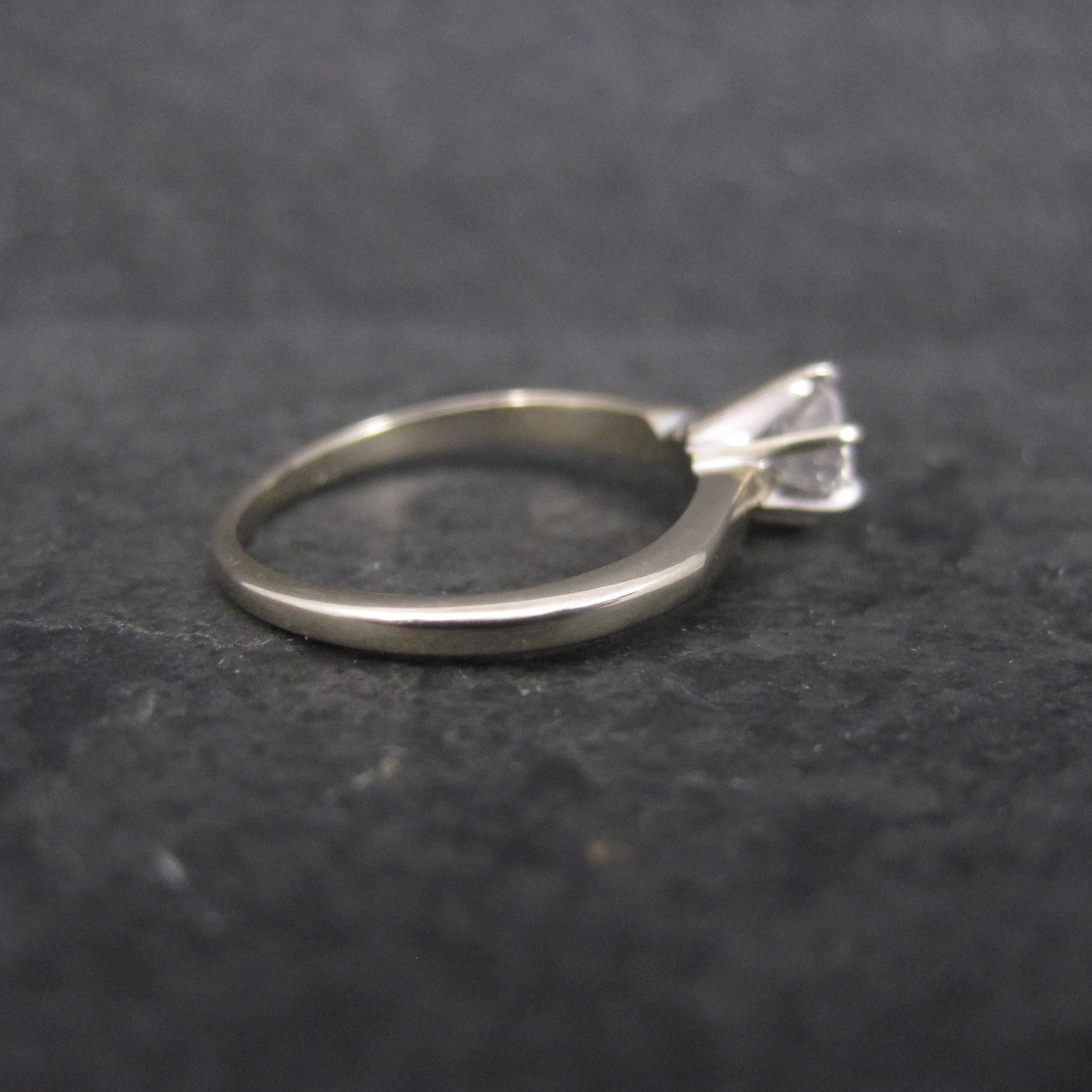 Vintage 18K .33 Carat Diamond Engagement Ring Size 4