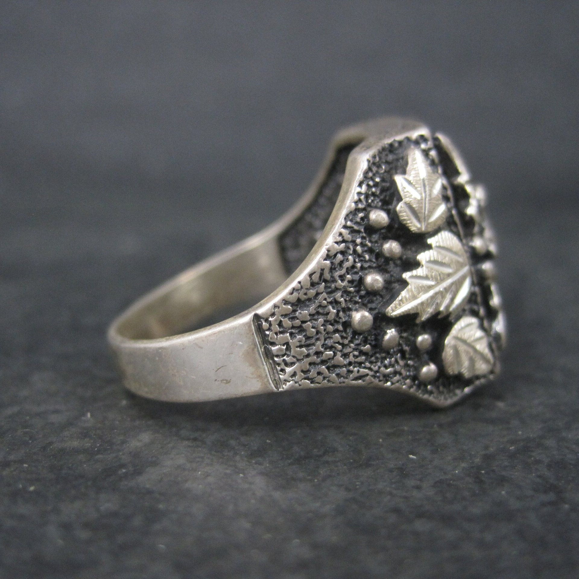 Mens Black Hills Silver Ring