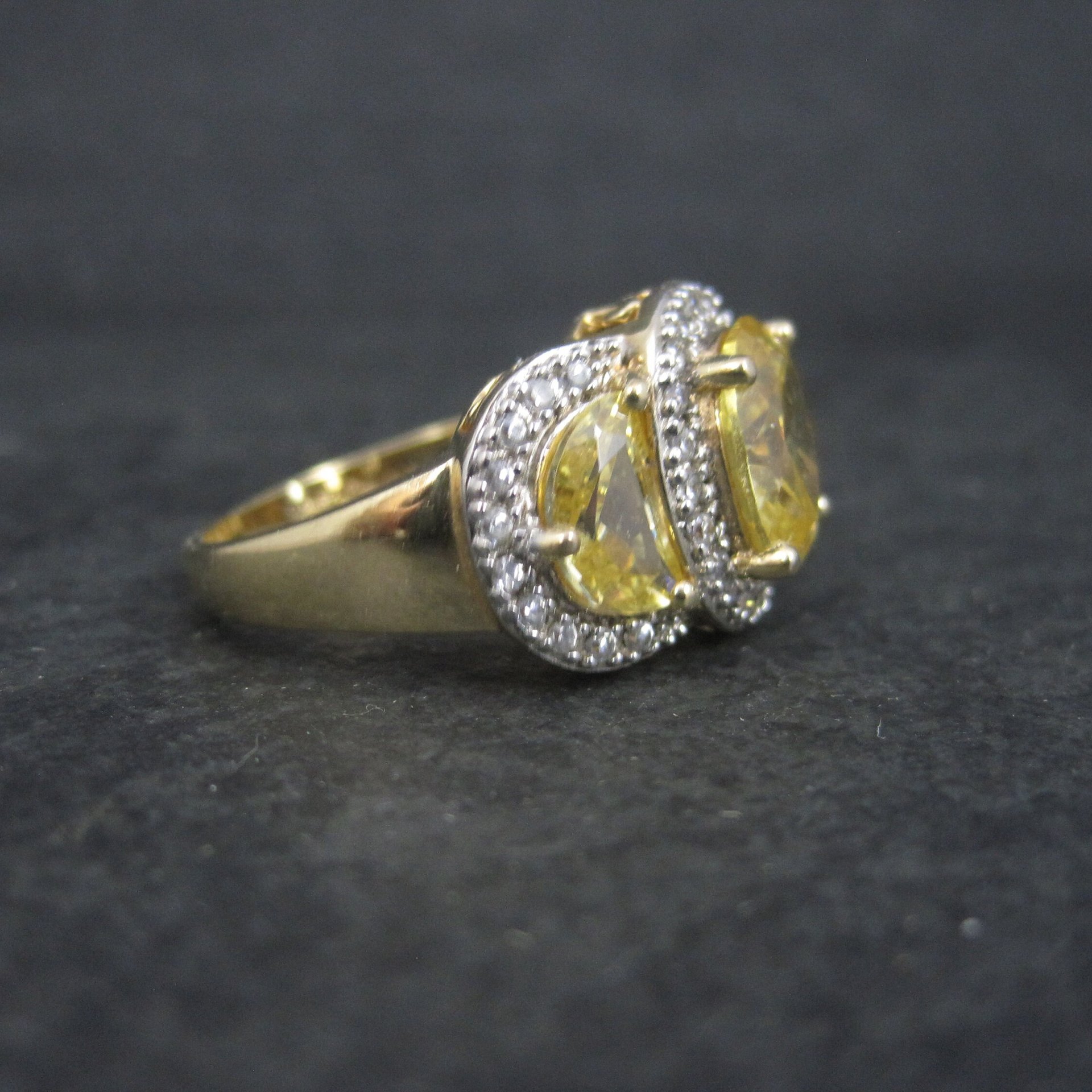 Vermeil Sterling Yellow Crystal Size 8 Ross Simons