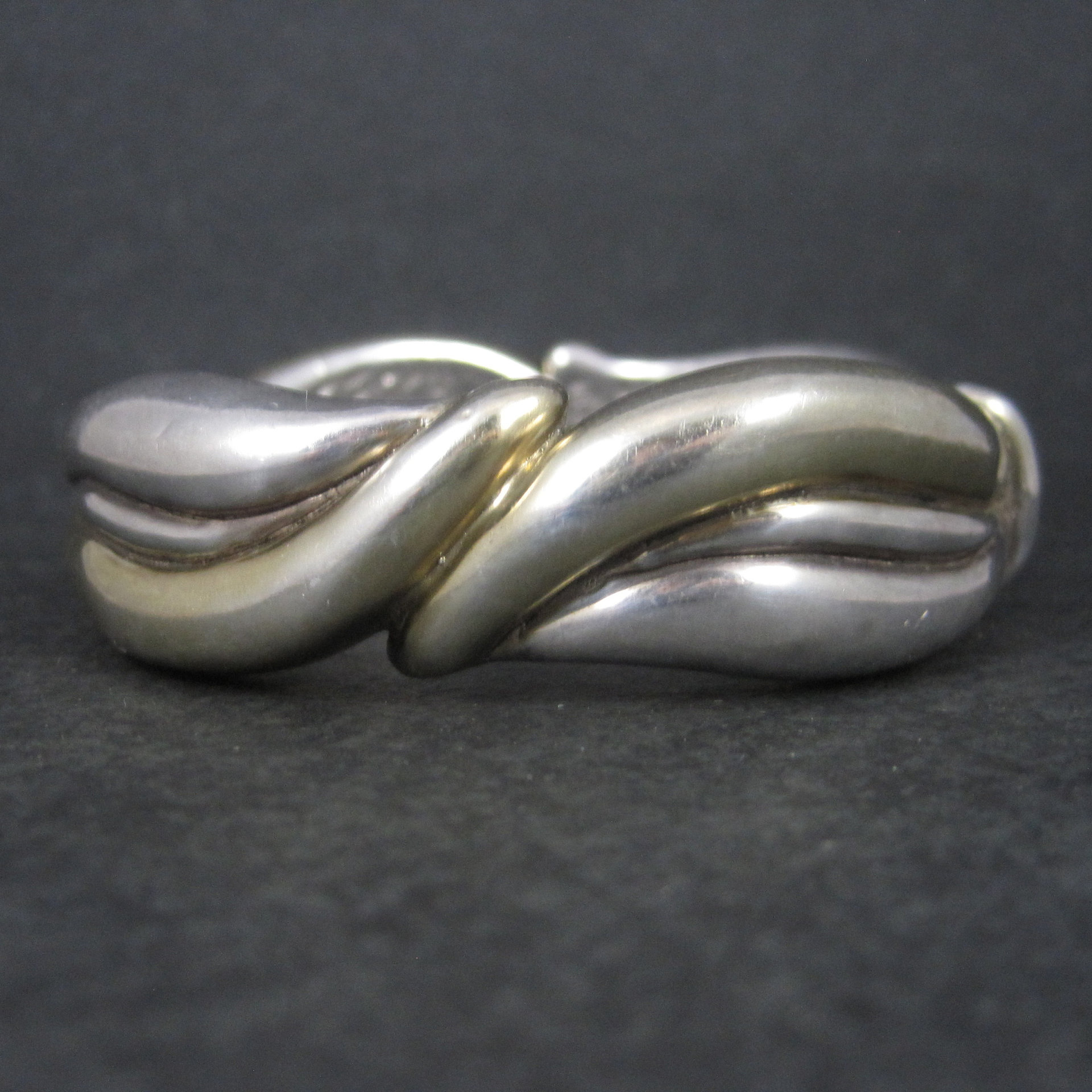 Vintage Sterling Electroform Bangle Bracelet 7.5 Inches LeBitski
