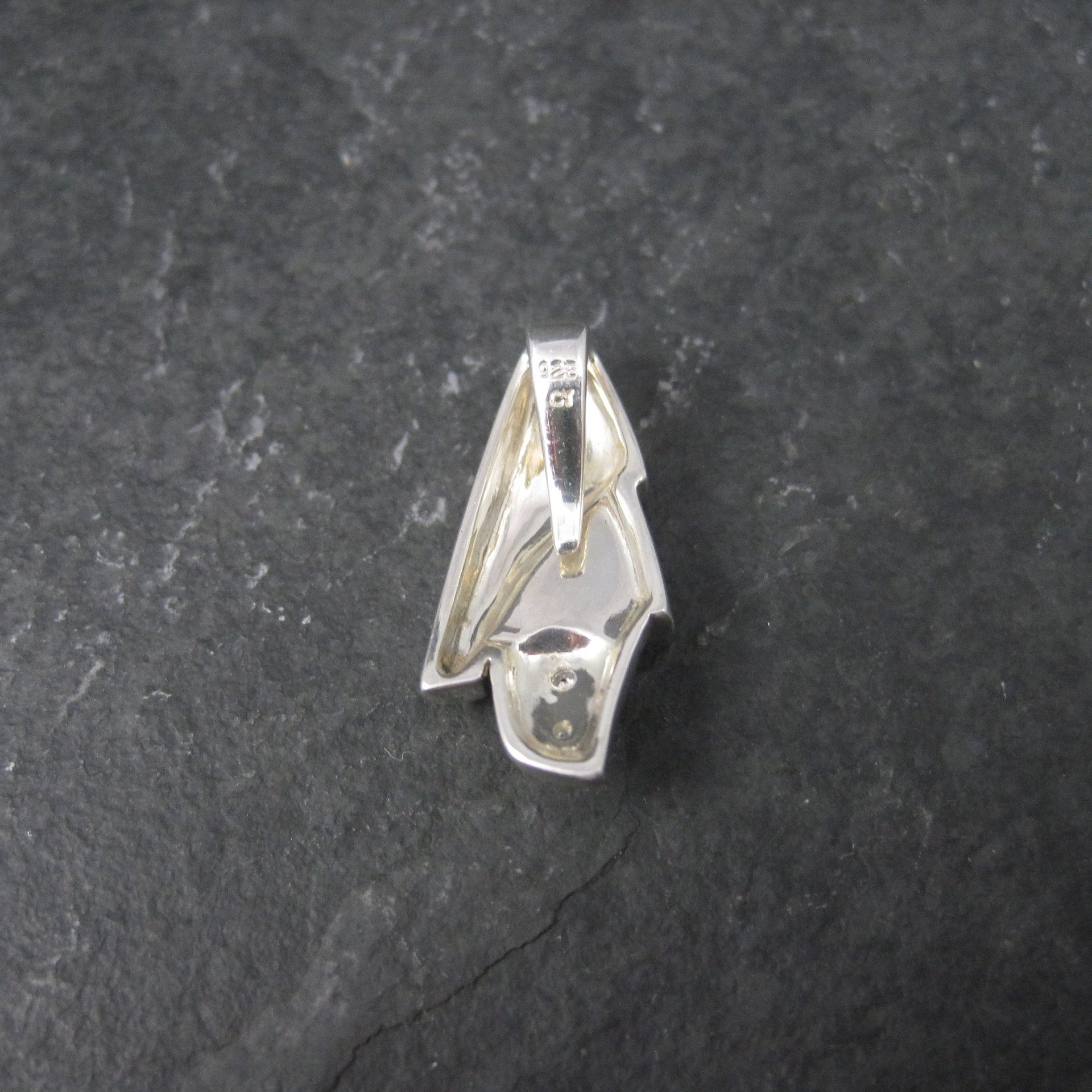Sterling Lapis Lazuli Cz Pendant
