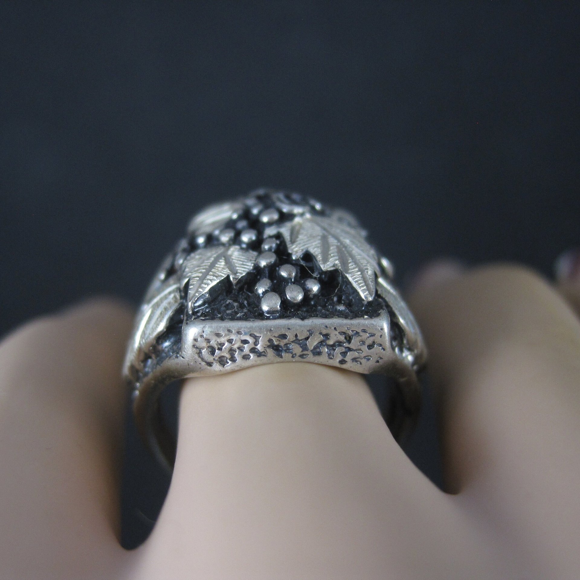 Mens Sterling Black Hills Silver Ring Size 9