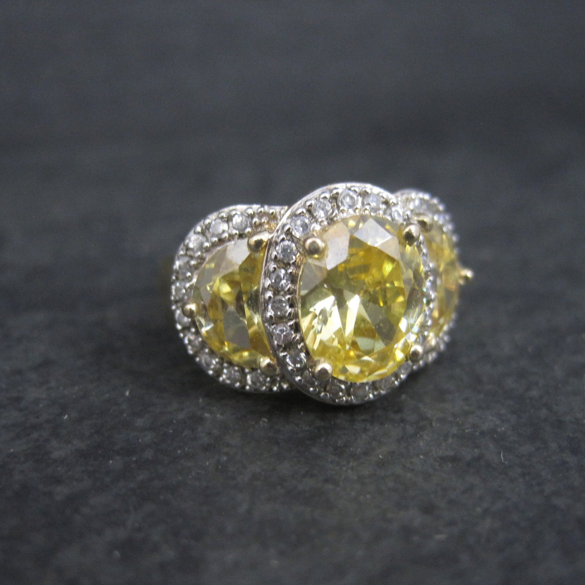 Vermeil Sterling Yellow Crystal Size 8 Ross Simons