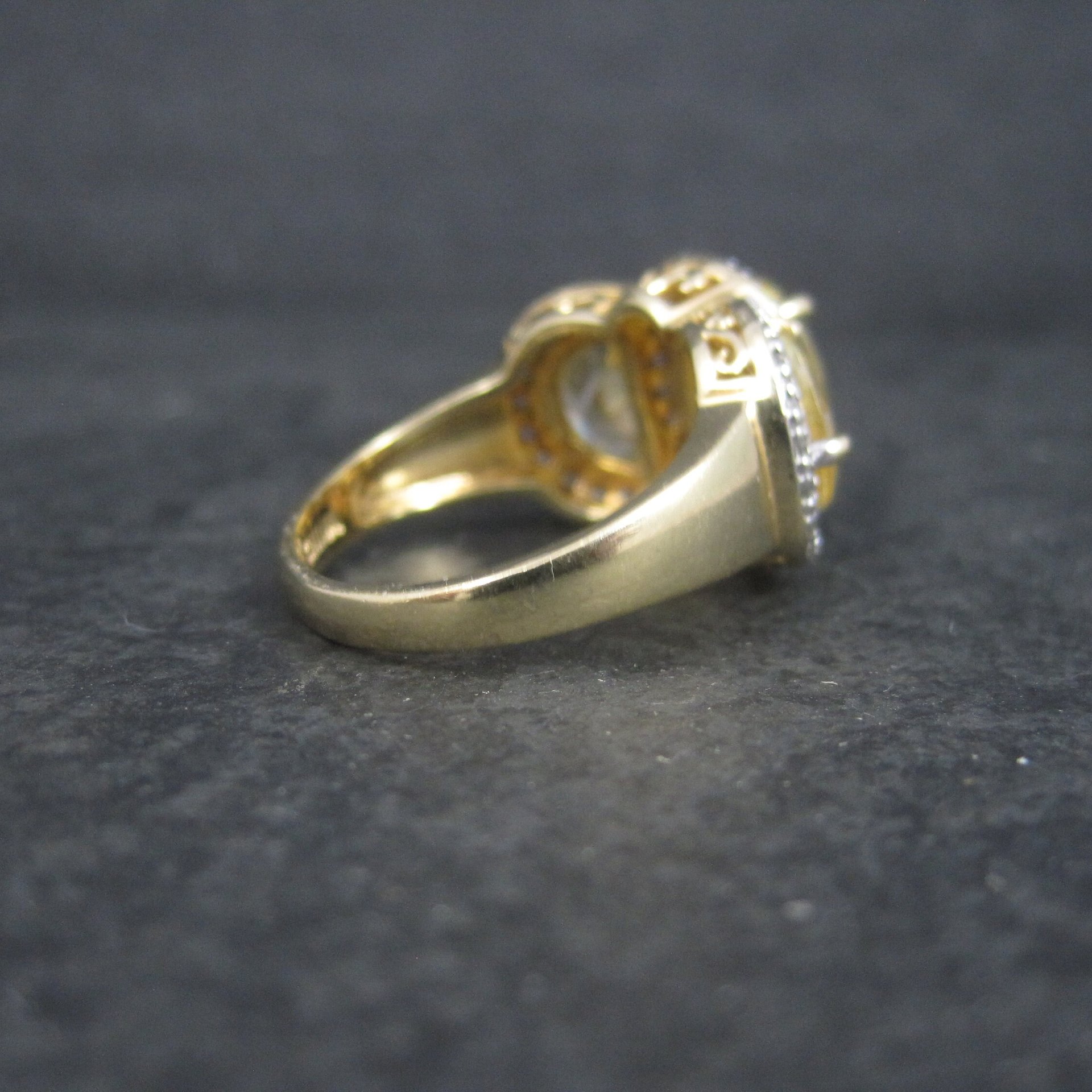 Vermeil Sterling Yellow Crystal Size 8 Ross Simons