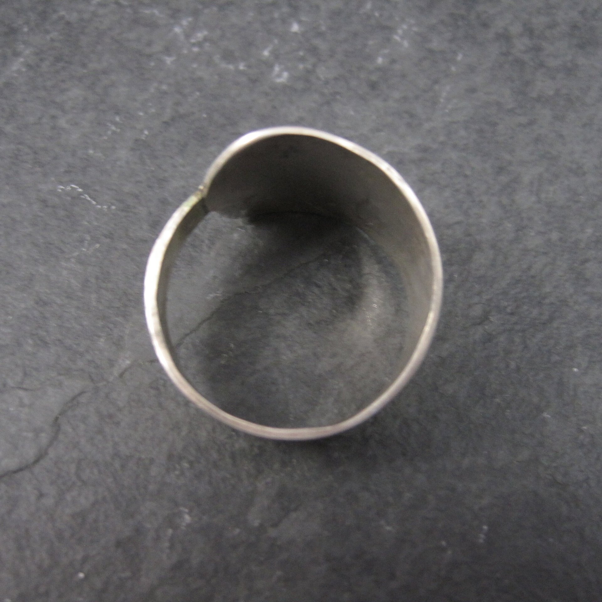 Vintage Southwestern Sterling Spoon Ring Size 11