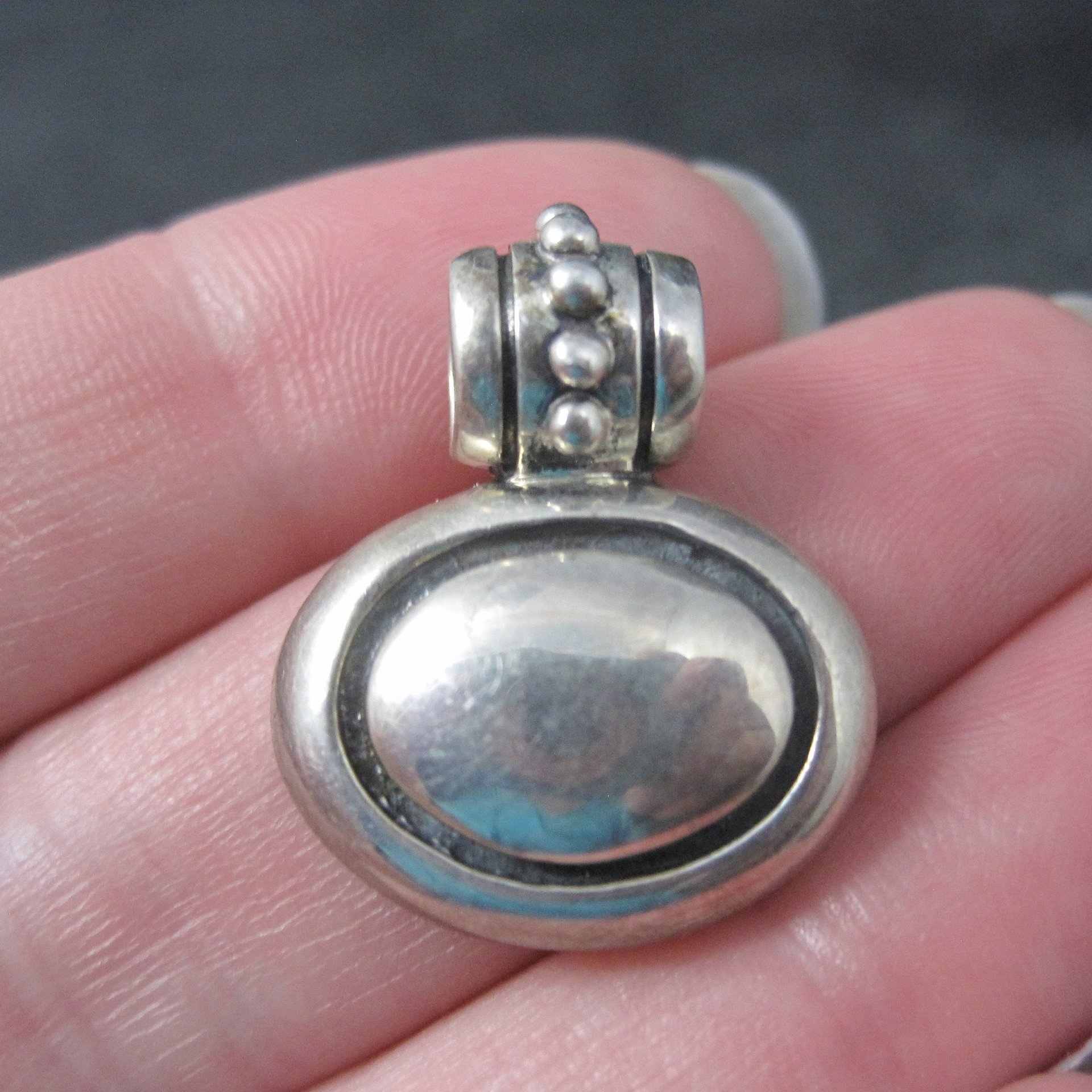 Sterling Thailand Mod Unisex Pendant