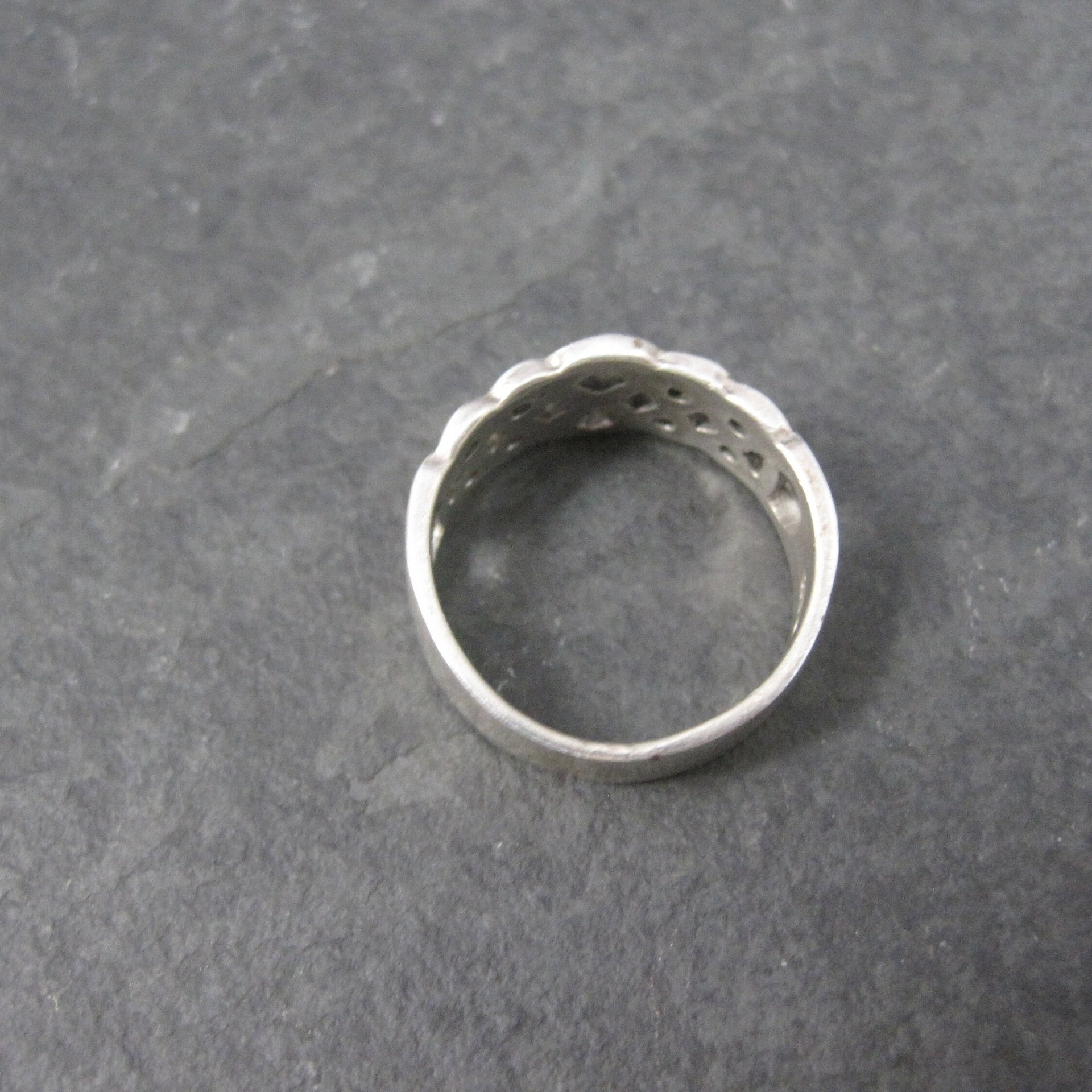 Vintage Sterling Celtic Weave Ring Size 5