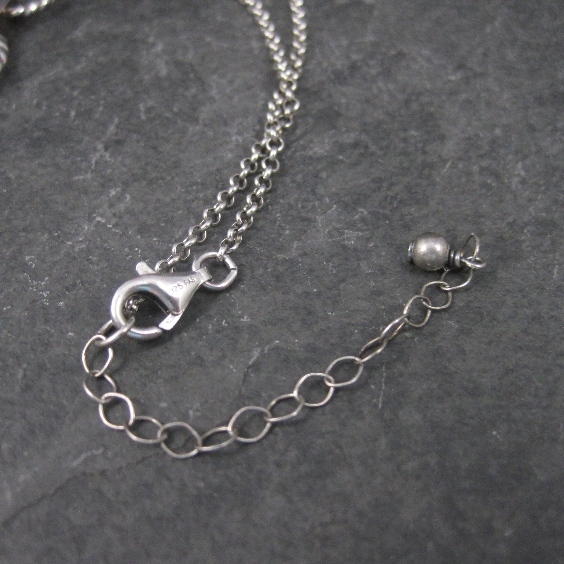 Estate Sterling Cubic Zirconia Necklace
