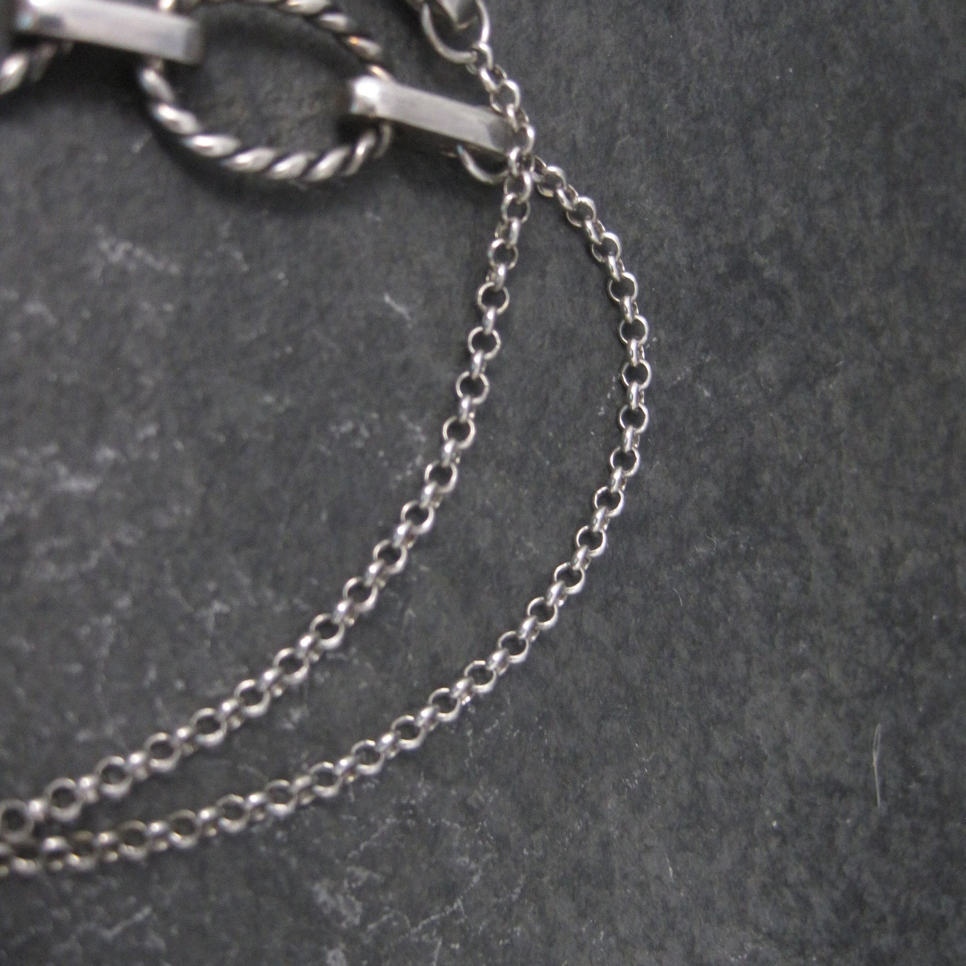 Estate Sterling Cubic Zirconia Necklace