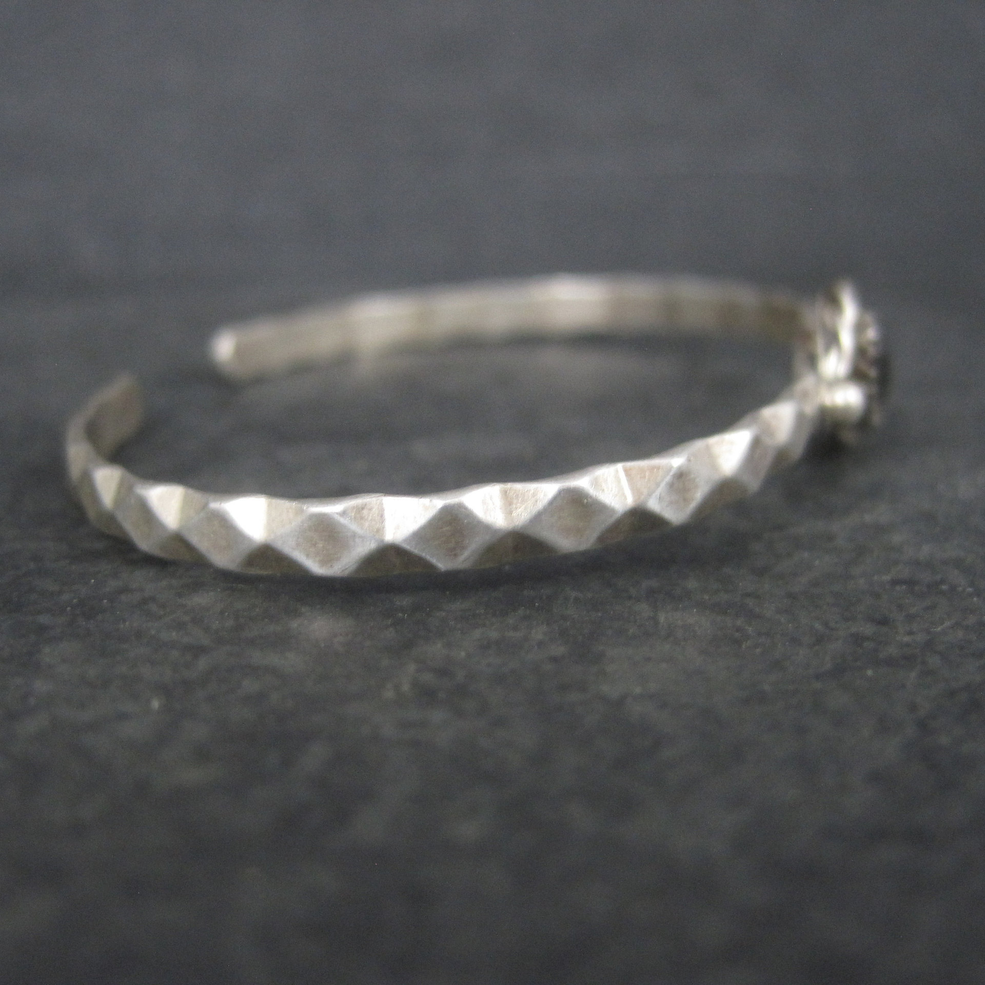 Dainty Southwestern Sterling Paua Shell Cuff Bracelet