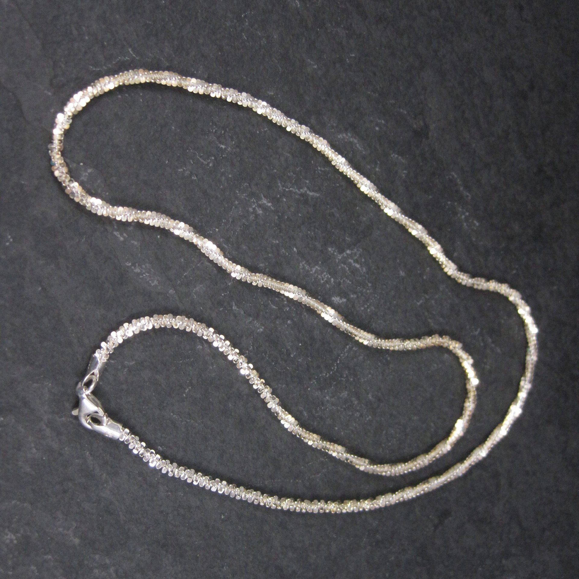 Vintage Italian Sterling Necklace Chain 19.5 Inches