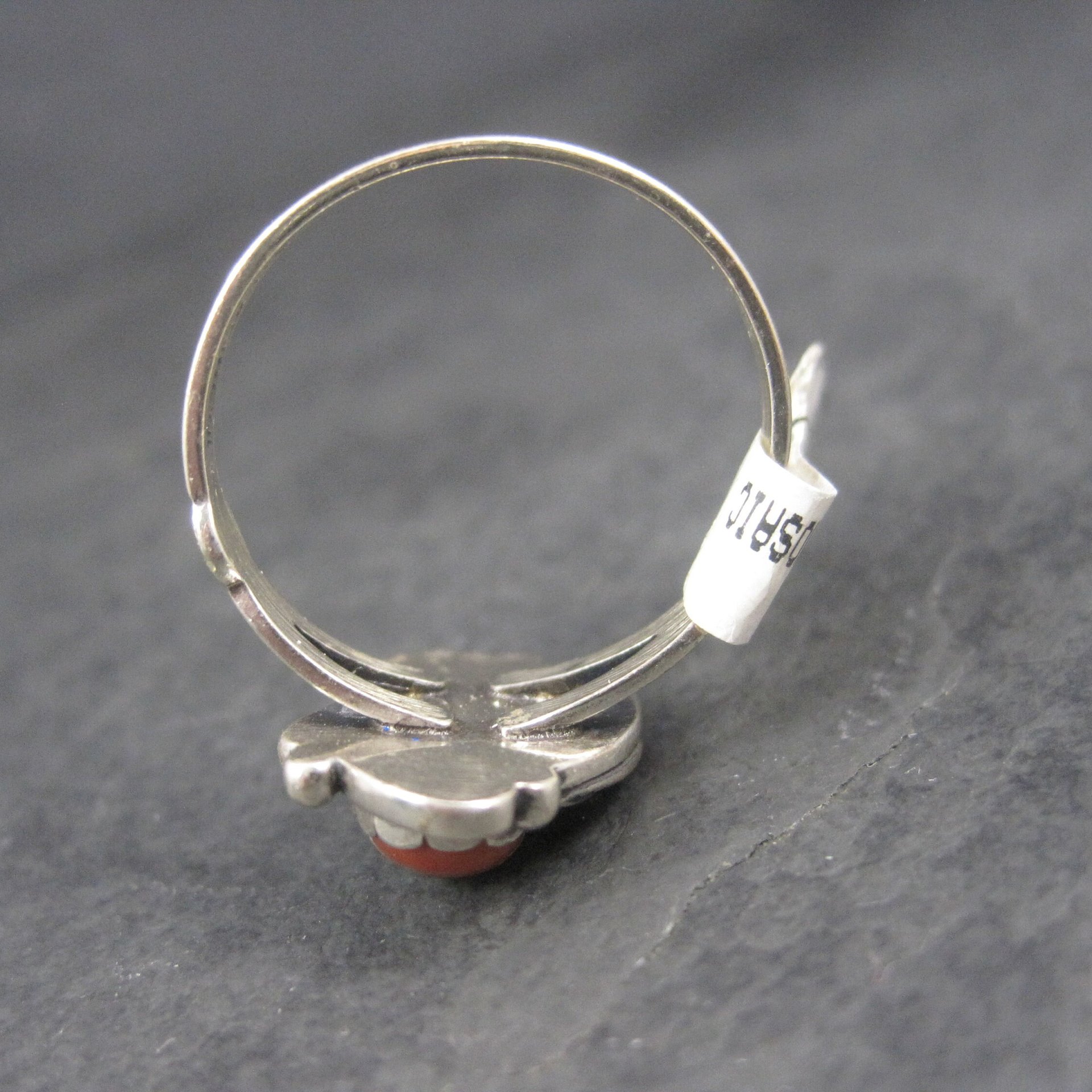 Southwestern Sterling Inlay Feather Ring NOS Size 6.5