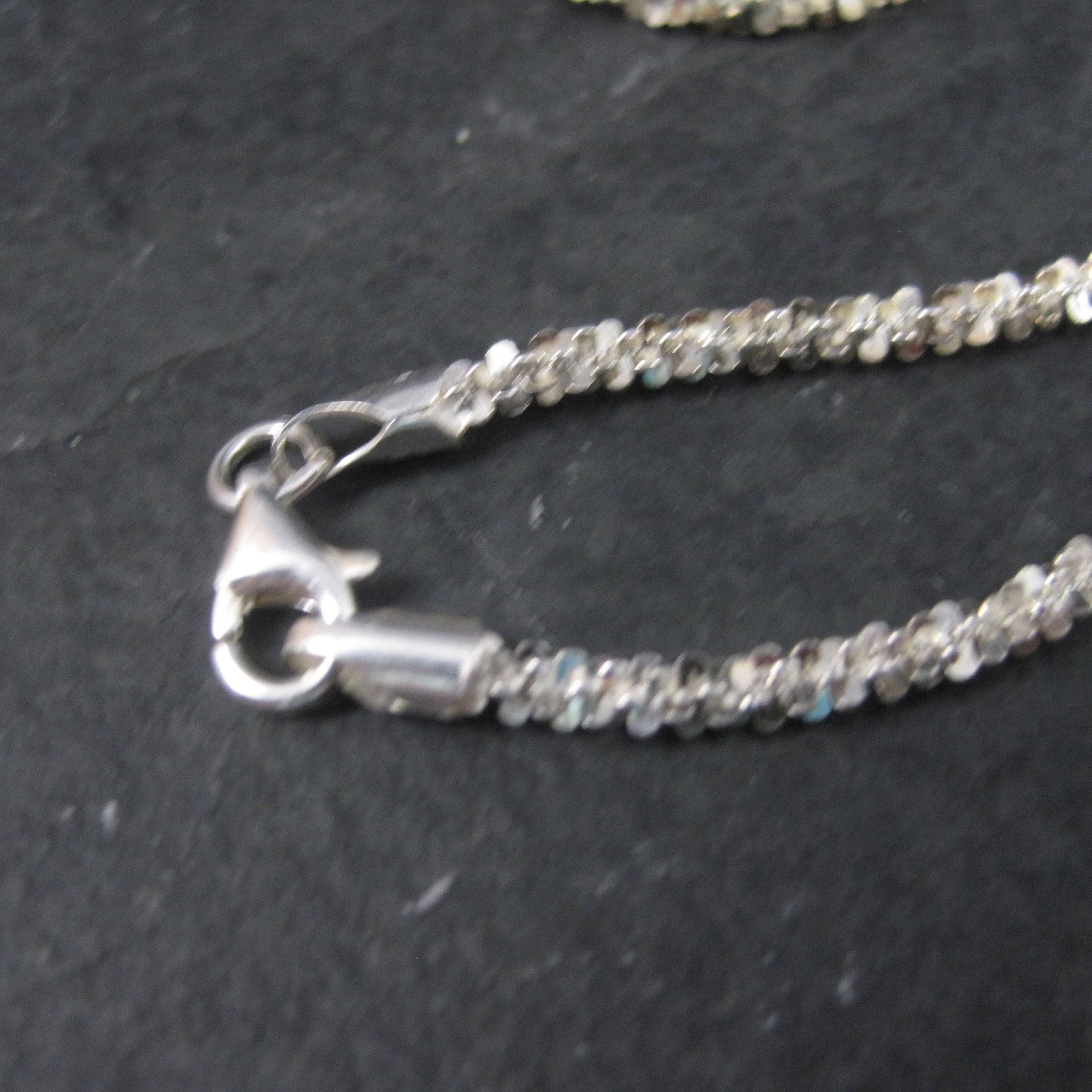 Vintage Italian Sterling Necklace Chain 19.5 Inches