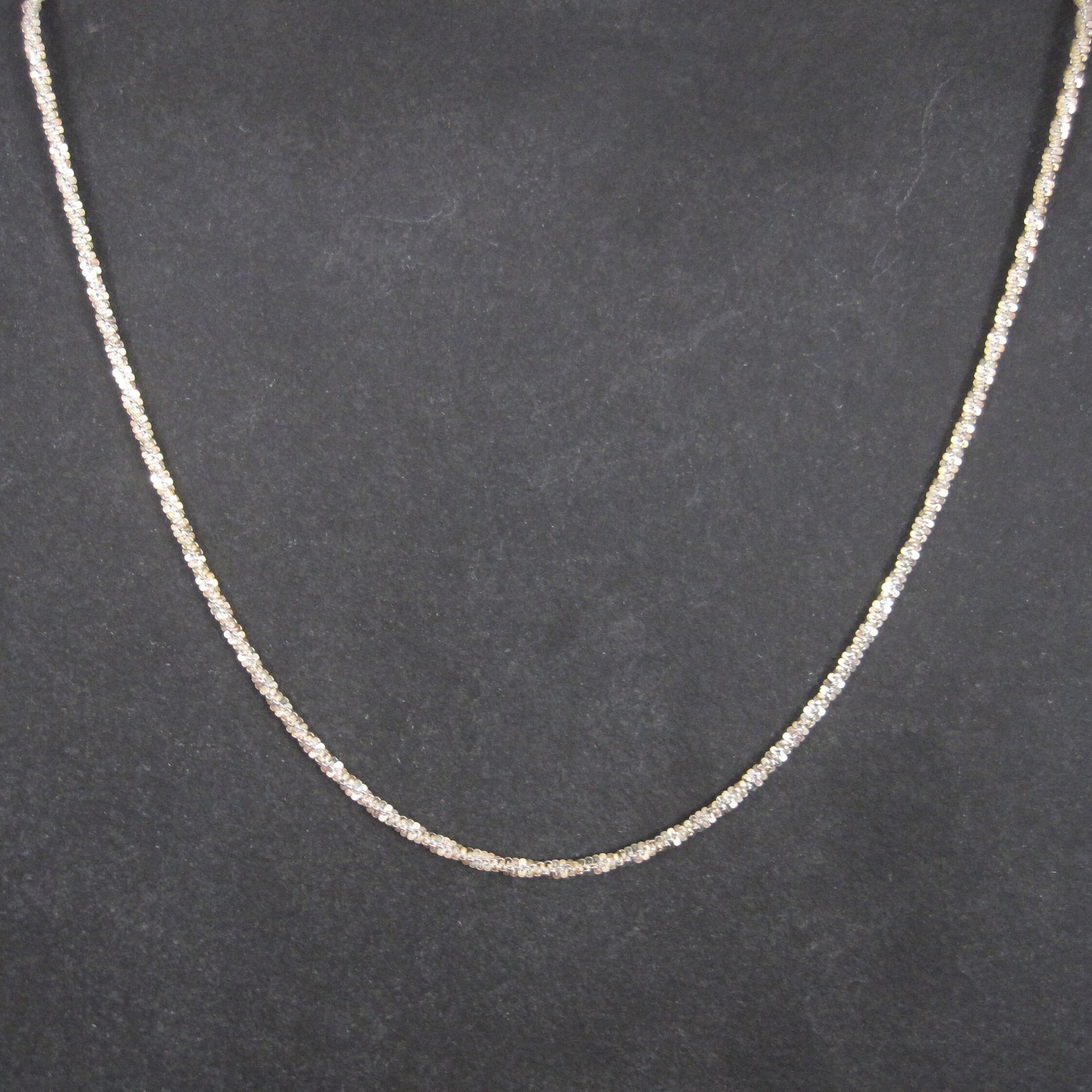 Vintage Italian Sterling Necklace Chain 19.5 Inches