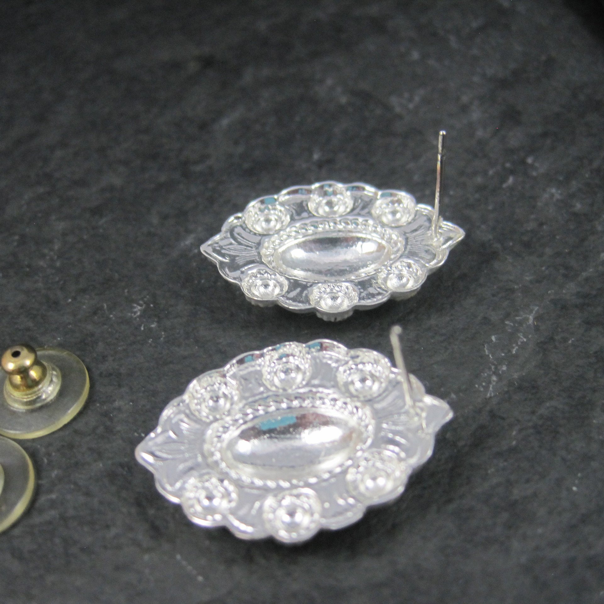 Vintage Western Circle Y of Yoakum Earrings