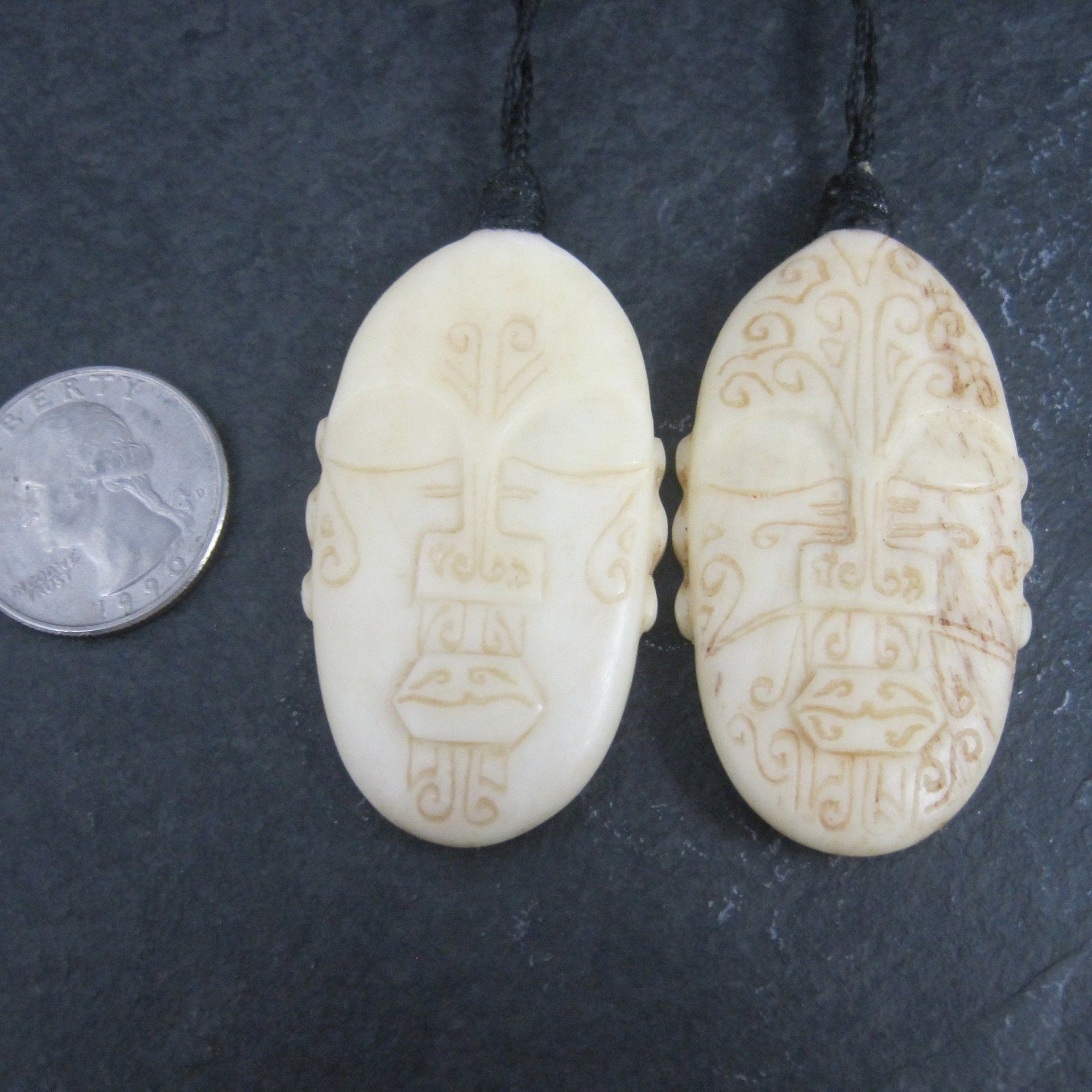 Maori Mother and Father of Creation Pendants Necklaces