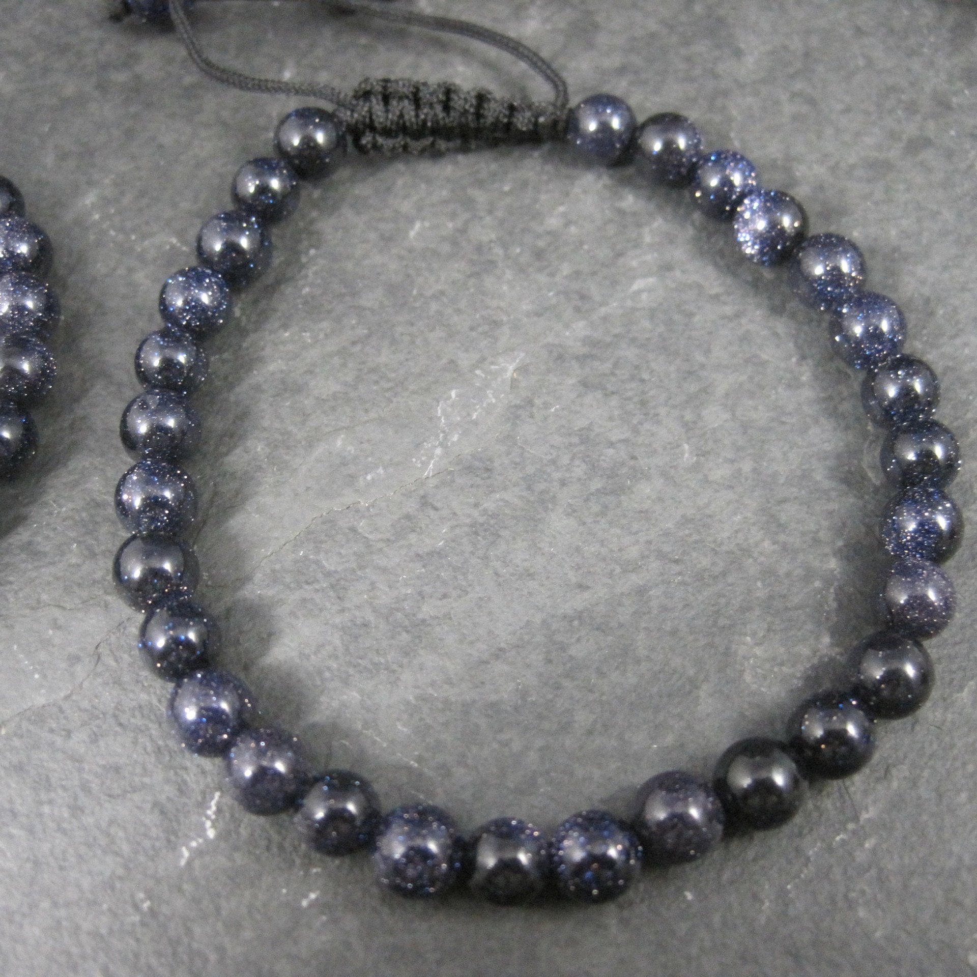 Wholesale Lot of 28 Adjustable Macrame Gemstone Bracelets