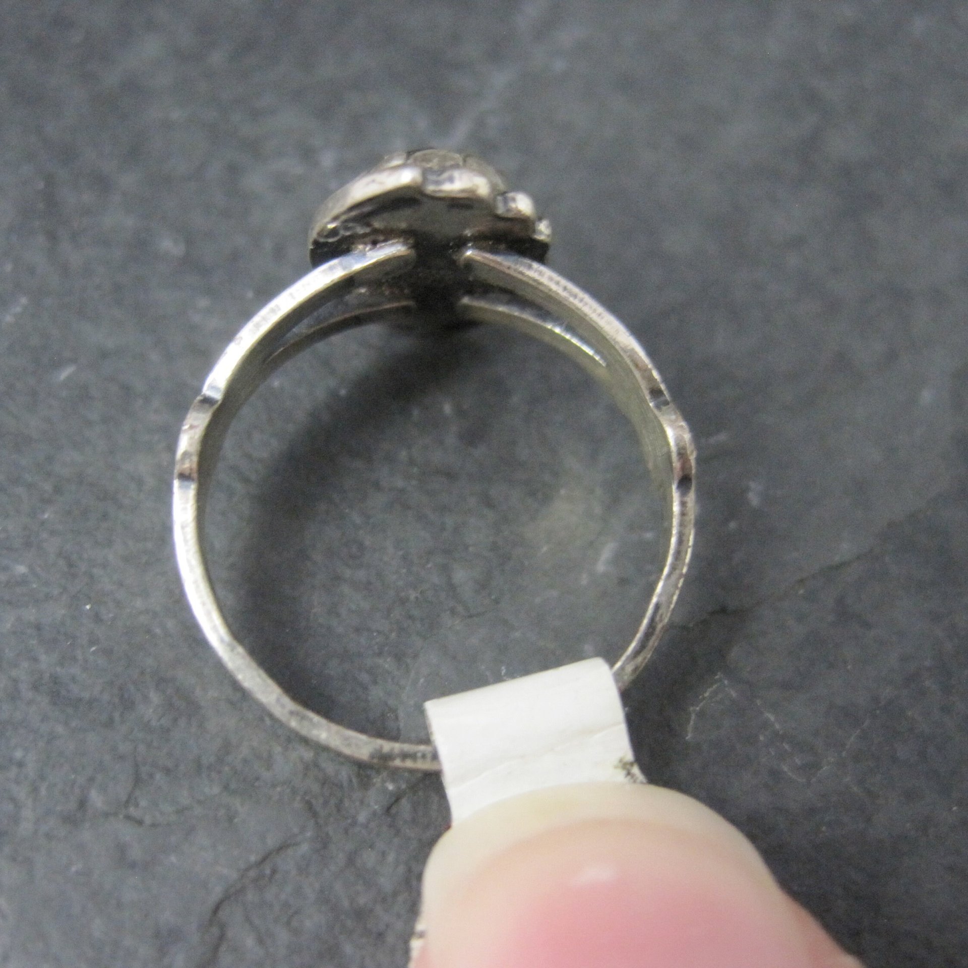 Vintage Southwestern Sterling Hematite Ring