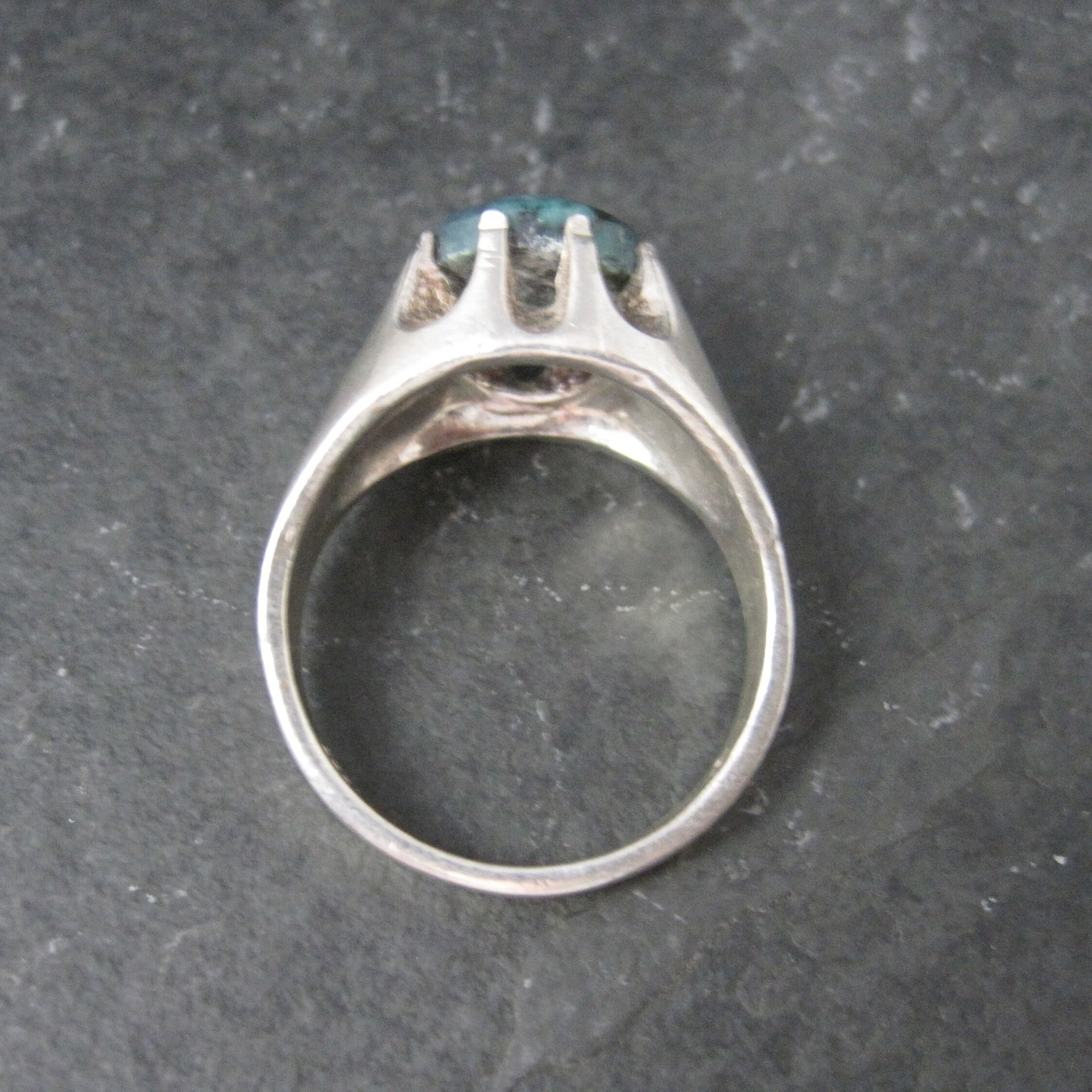 Vintage Sterling Belcher Chrysocolla Ring Size 10.5