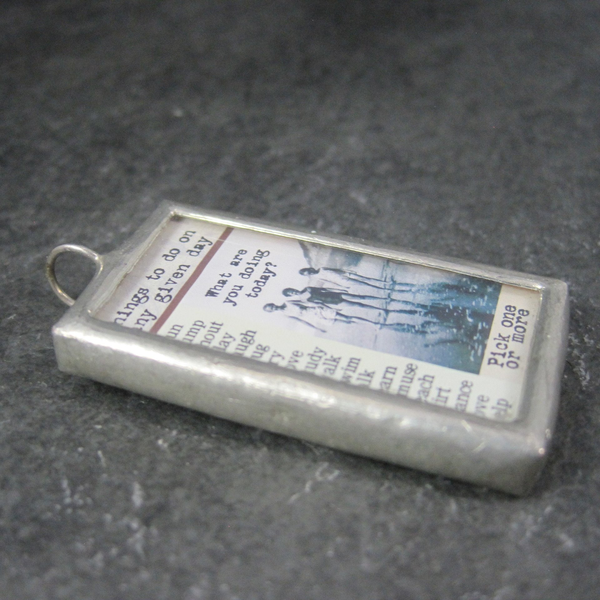 Inspirational Tile Pendant Necklace