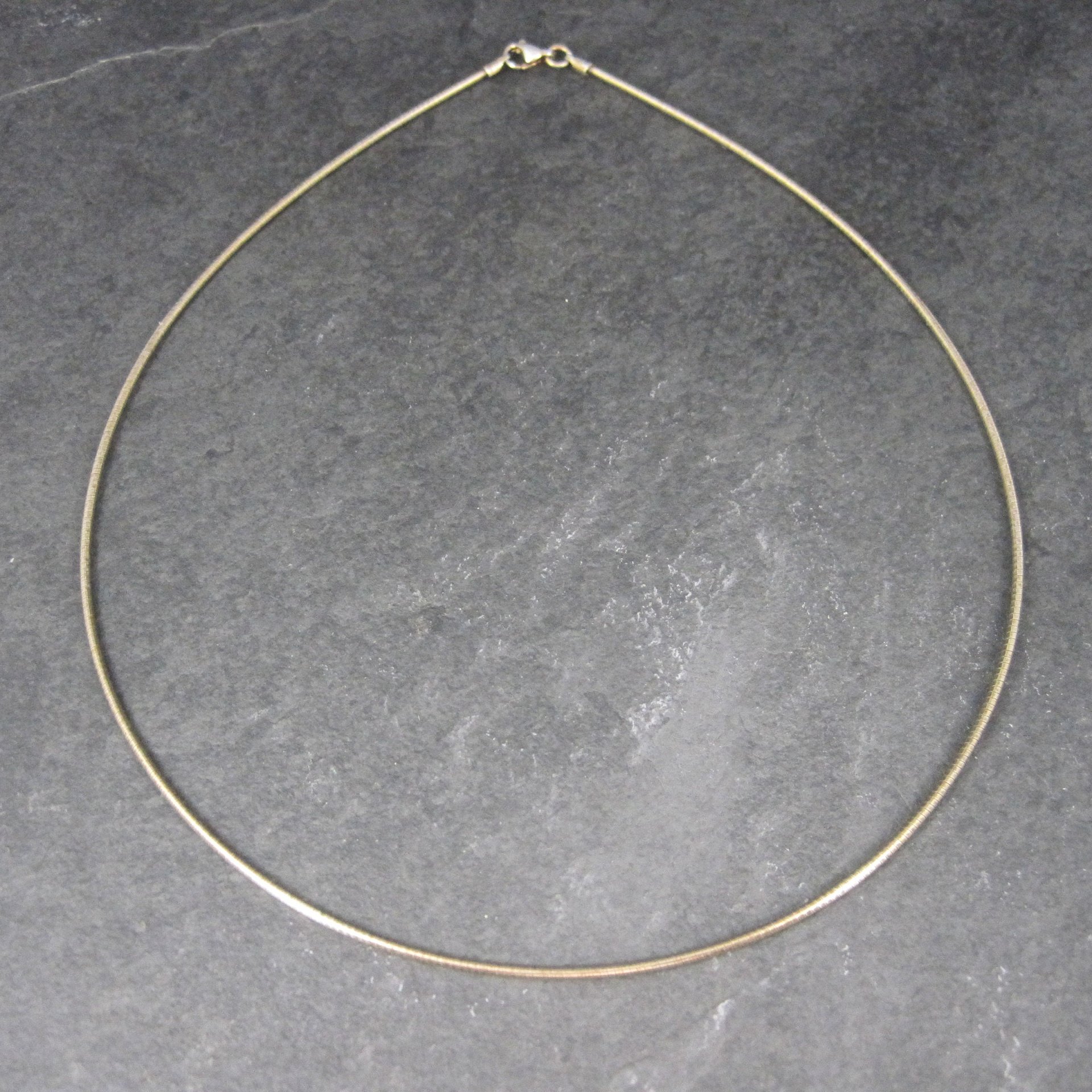 Vintage Gold Over Stainless Steel Cable Chain 18 Inches