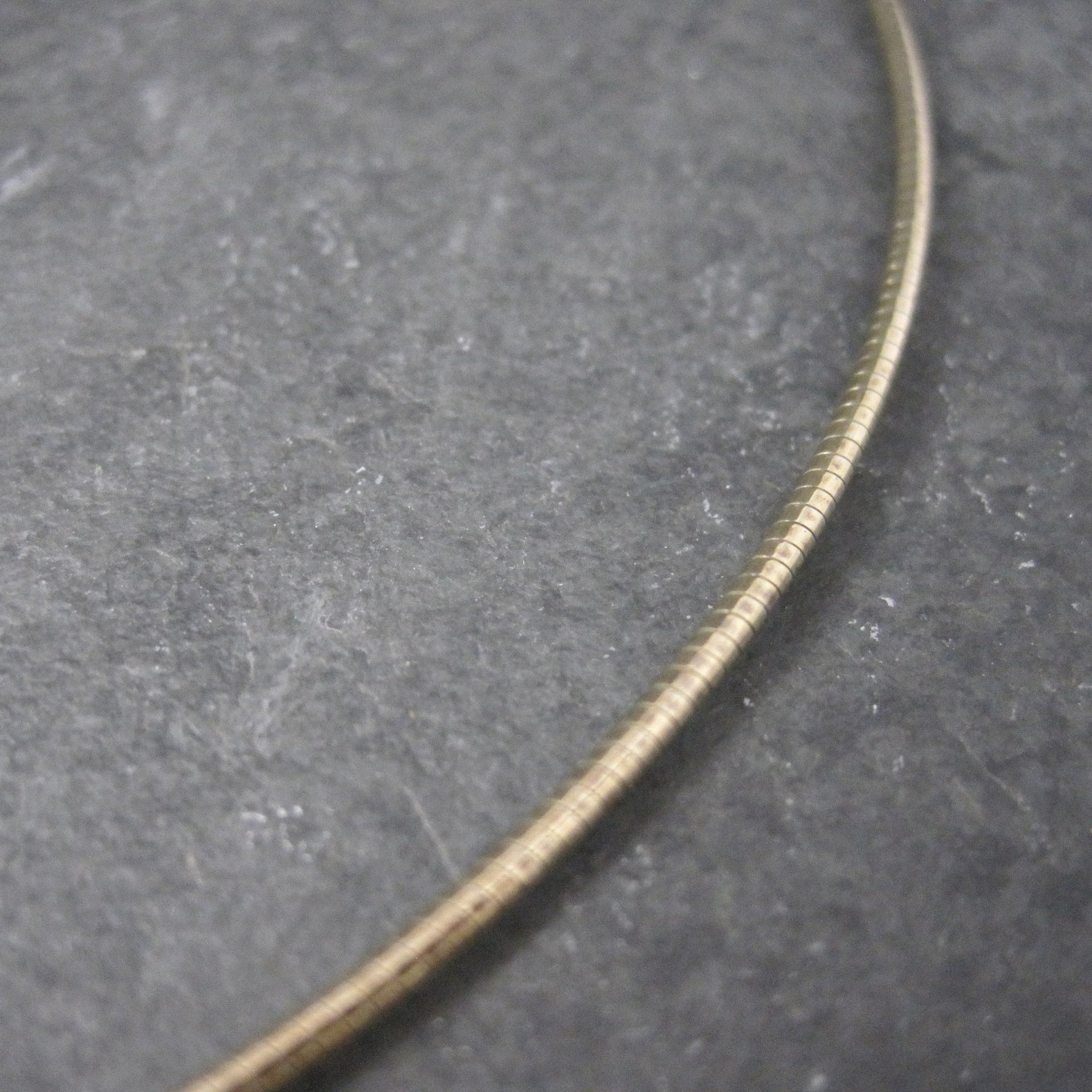 Vintage Gold Over Stainless Steel Cable Chain 18 Inches