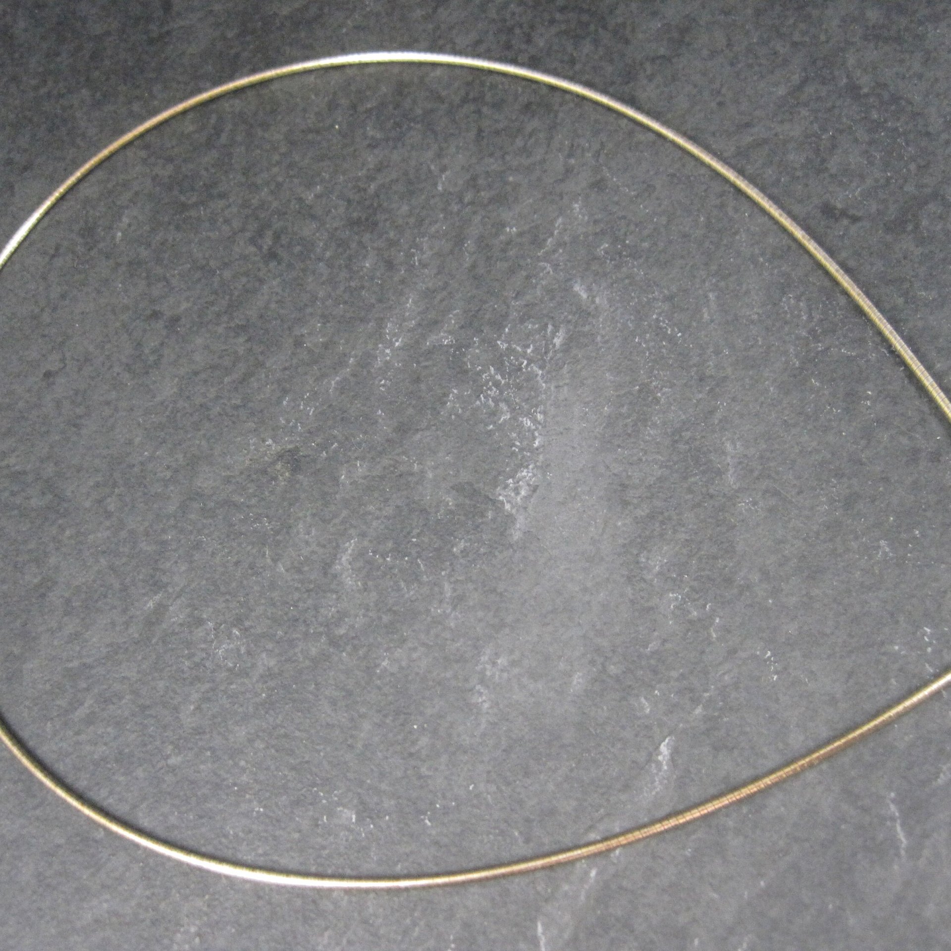 Vintage Gold Over Stainless Steel Cable Chain 18 Inches