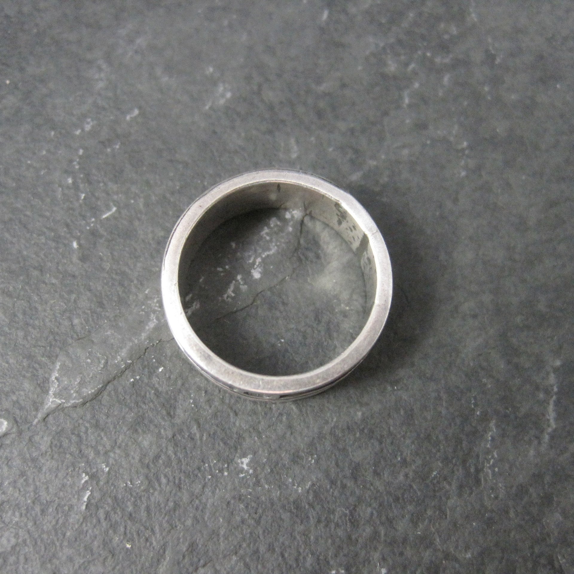 Vintage Sterling Tribal Band Ring Size 6