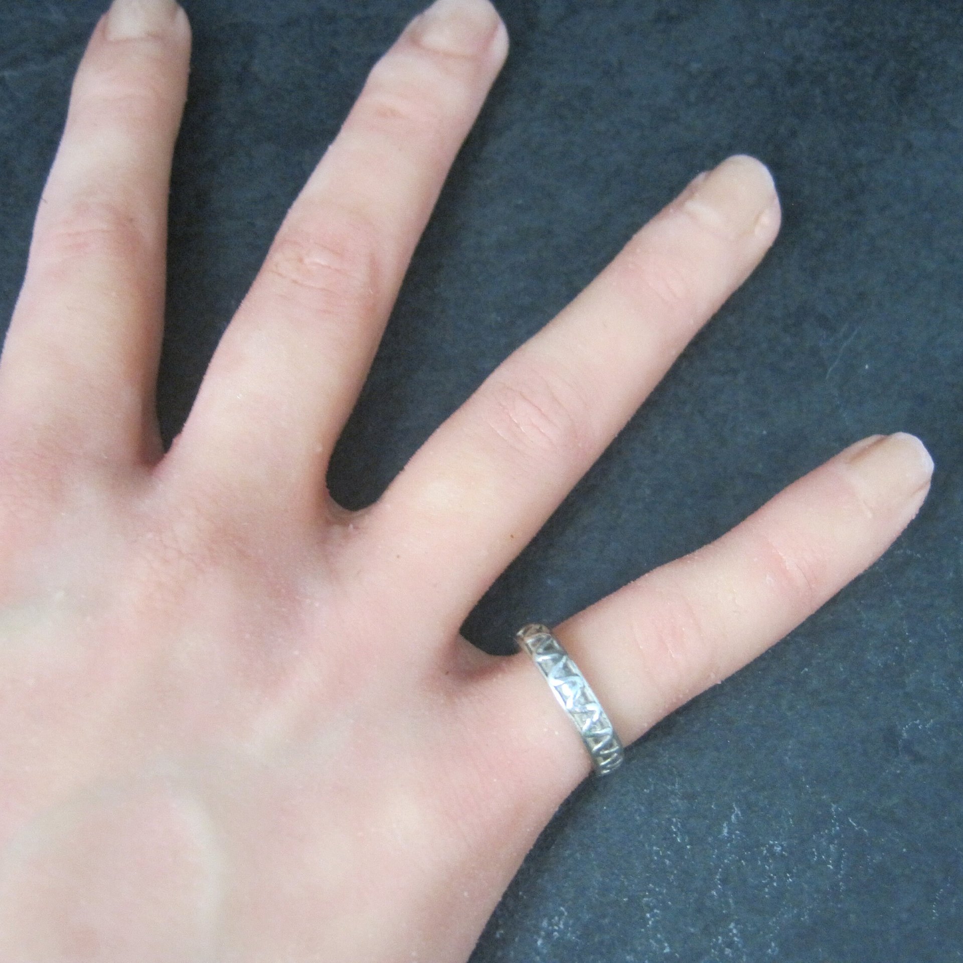 Vintage Bali Sterling Band Ring Size 5.5