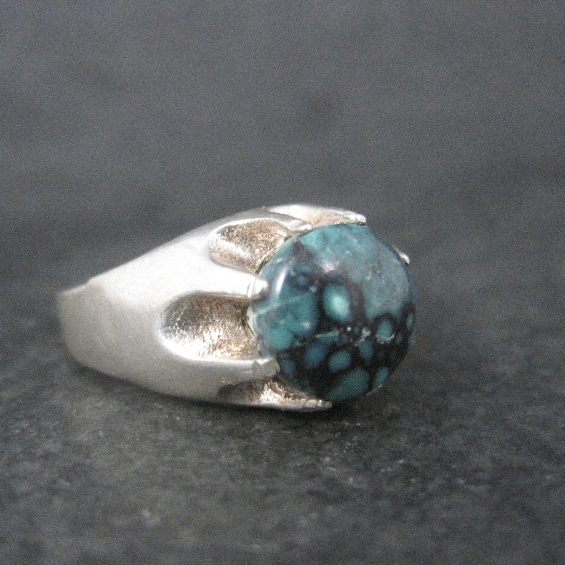 Vintage Sterling Belcher Chrysocolla Ring Size 10.5