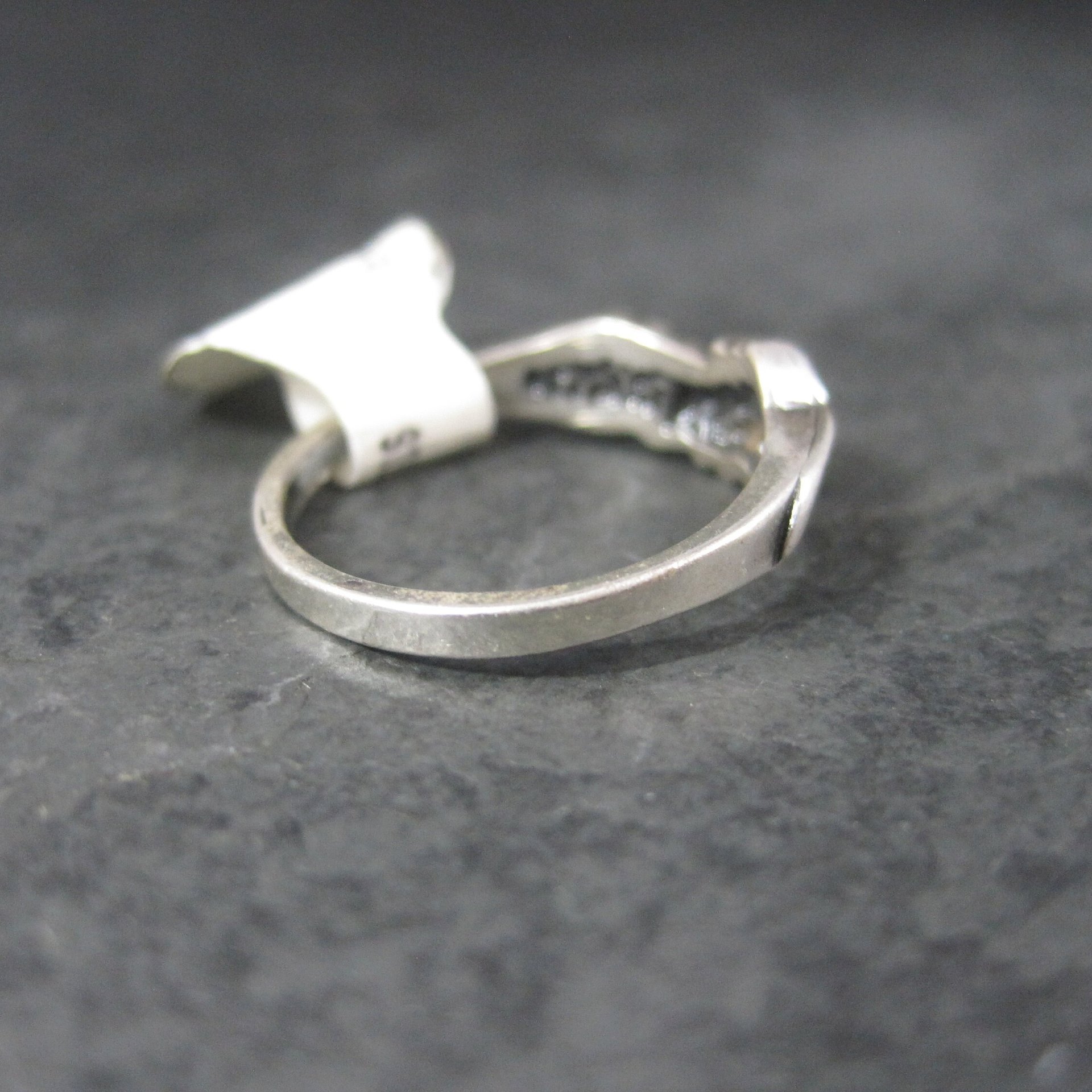 Vintage Black Hills Silver Leaf Ring