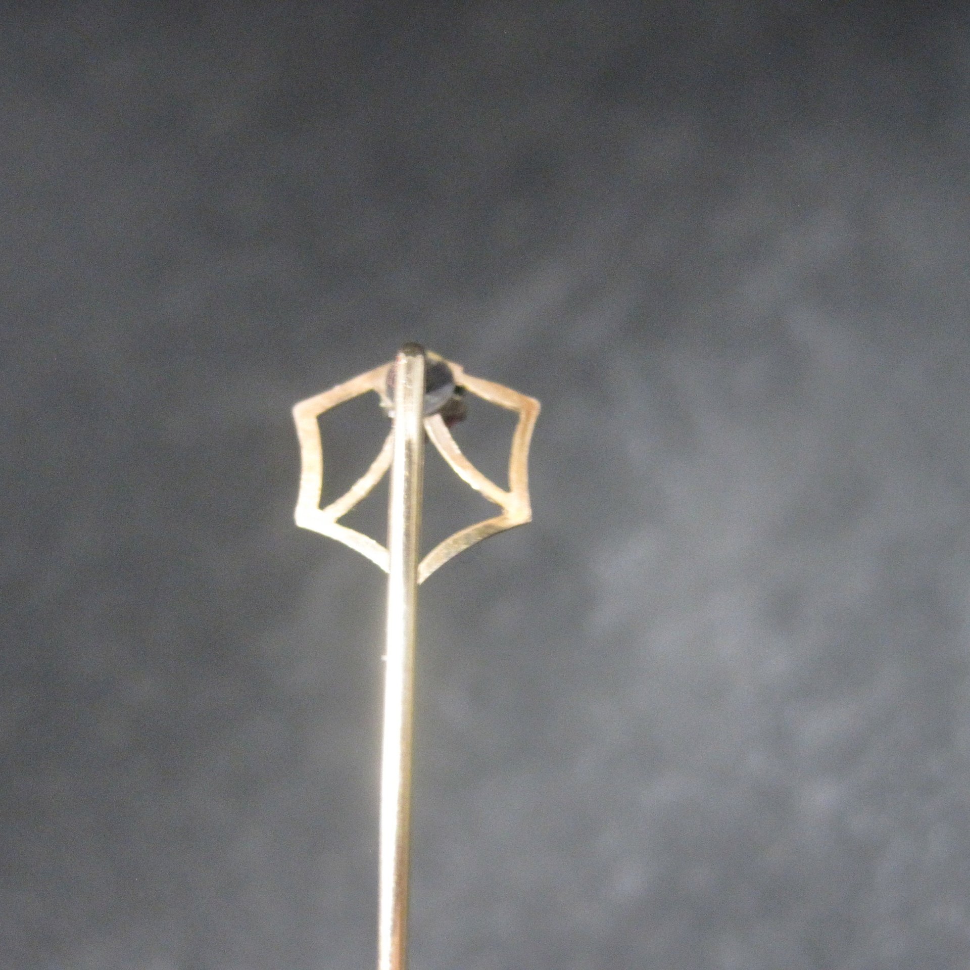 Dainty Art Deco 14K Spinel Stick Pin