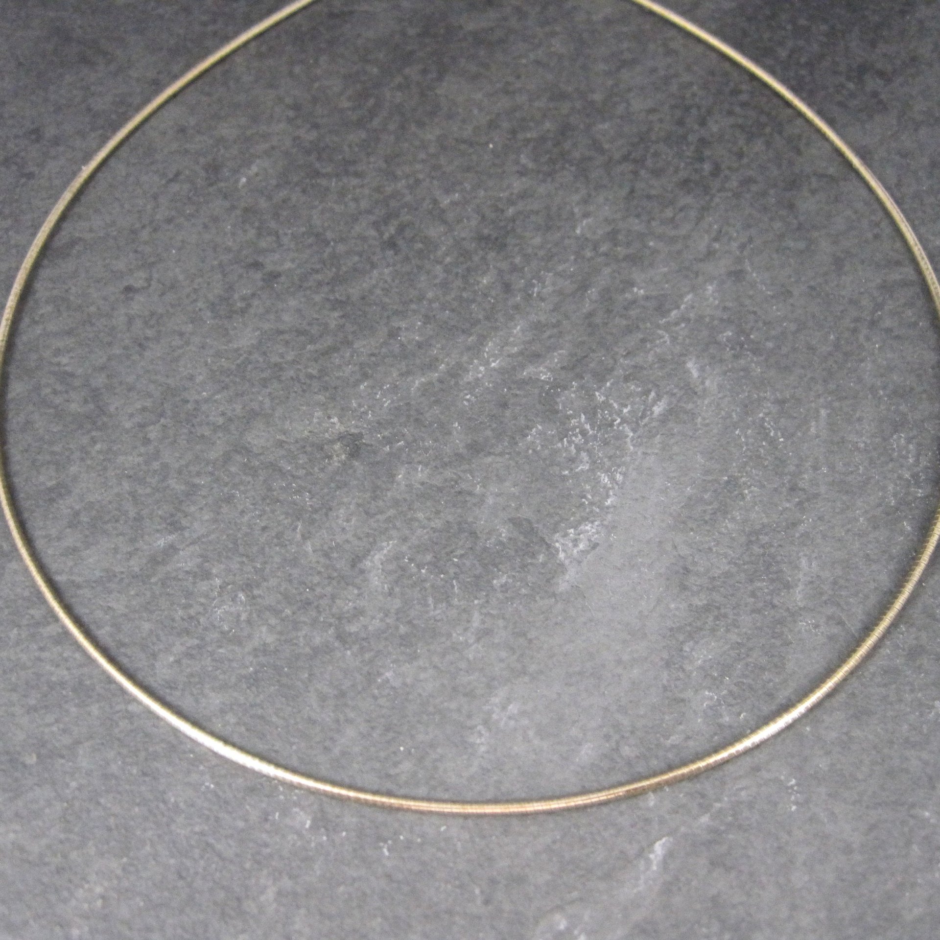 Vintage Gold Over Stainless Steel Cable Chain 18 Inches