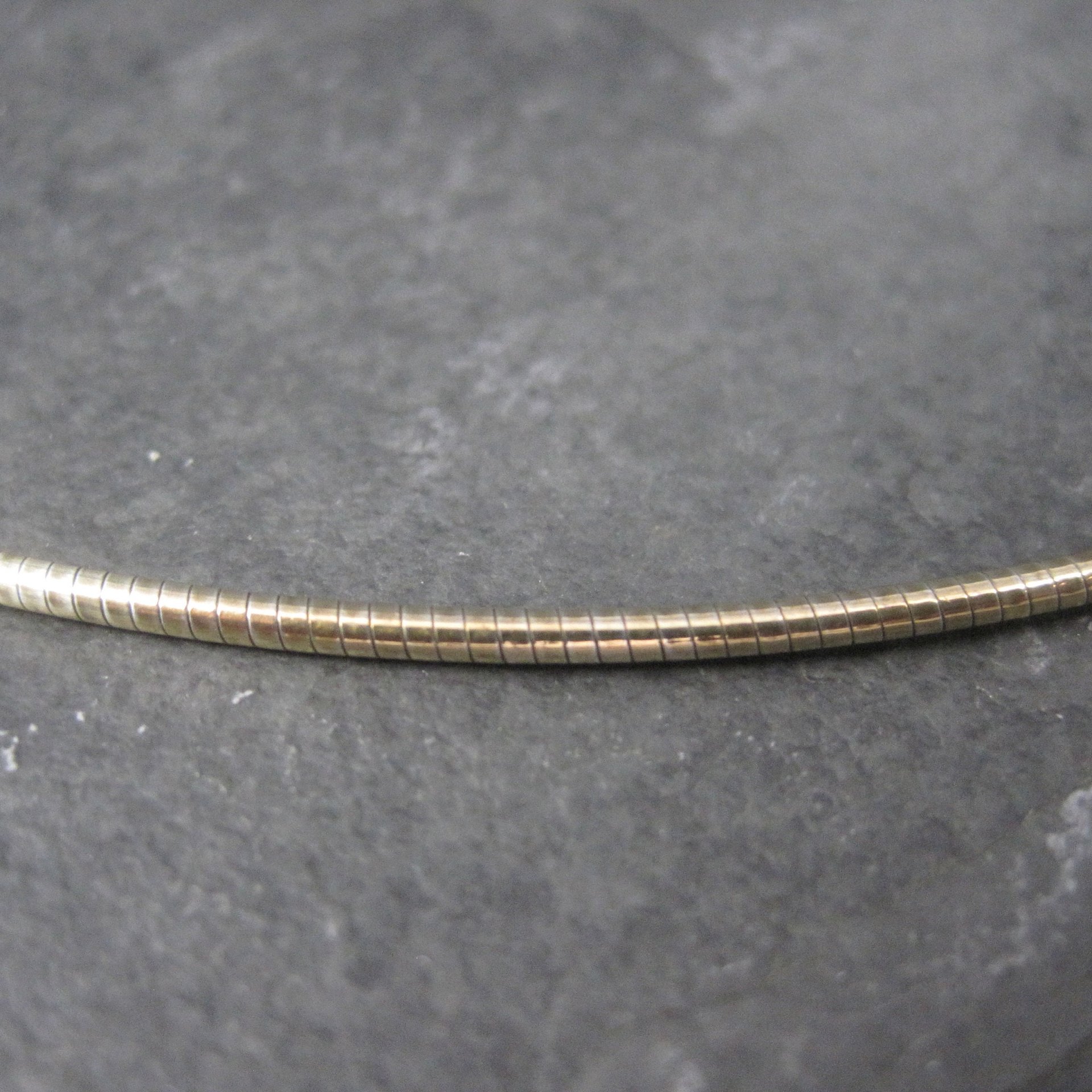 Vintage Gold Over Stainless Steel Cable Chain 18 Inches