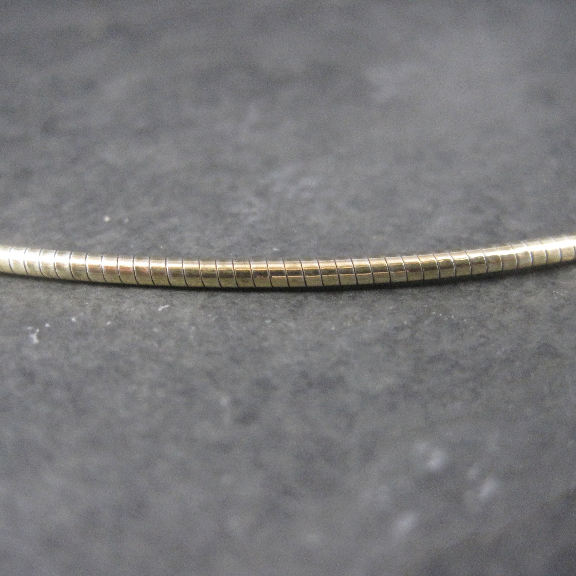Vintage Gold Over Stainless Steel Cable Chain 18 Inches