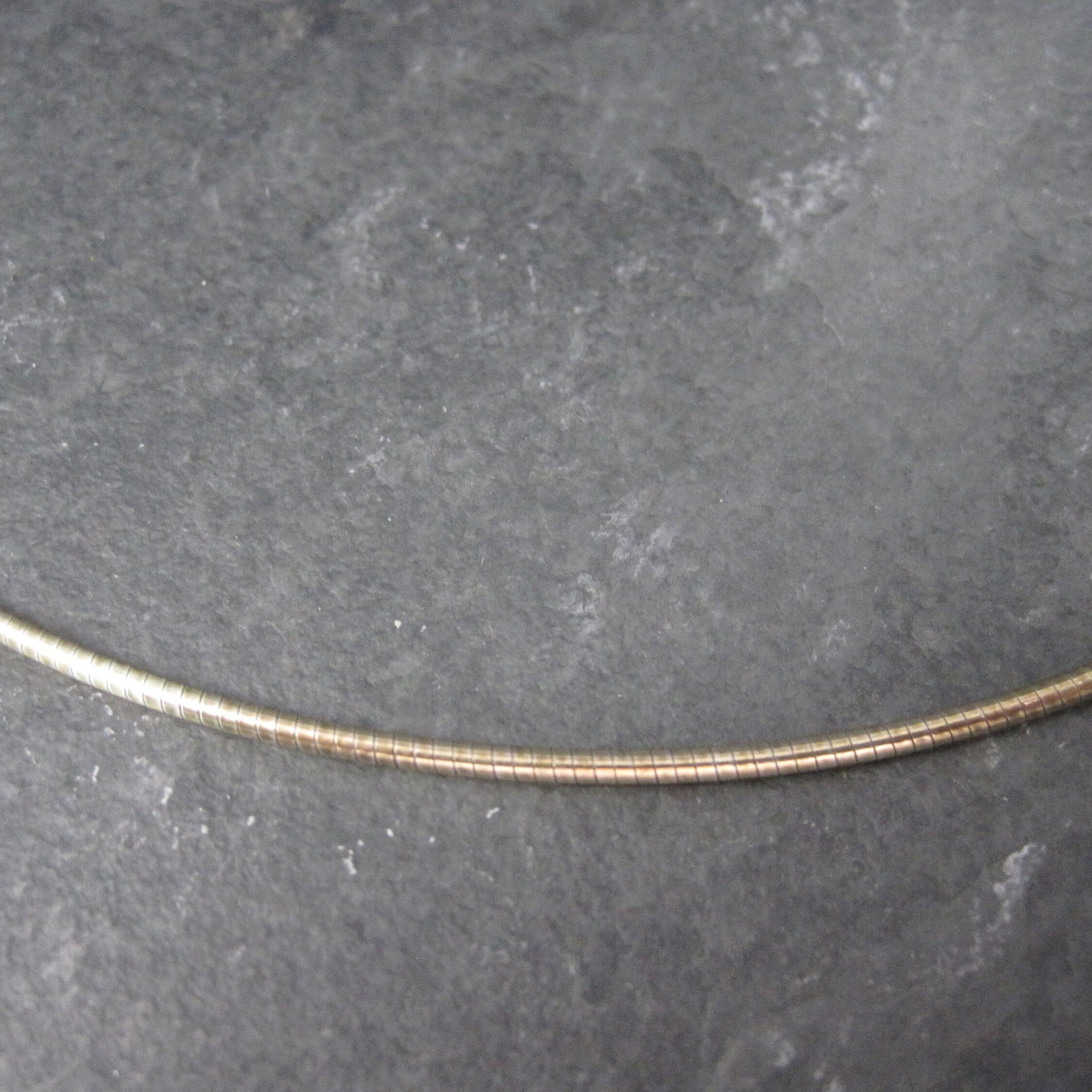 Vintage Gold Over Stainless Steel Cable Chain 18 Inches