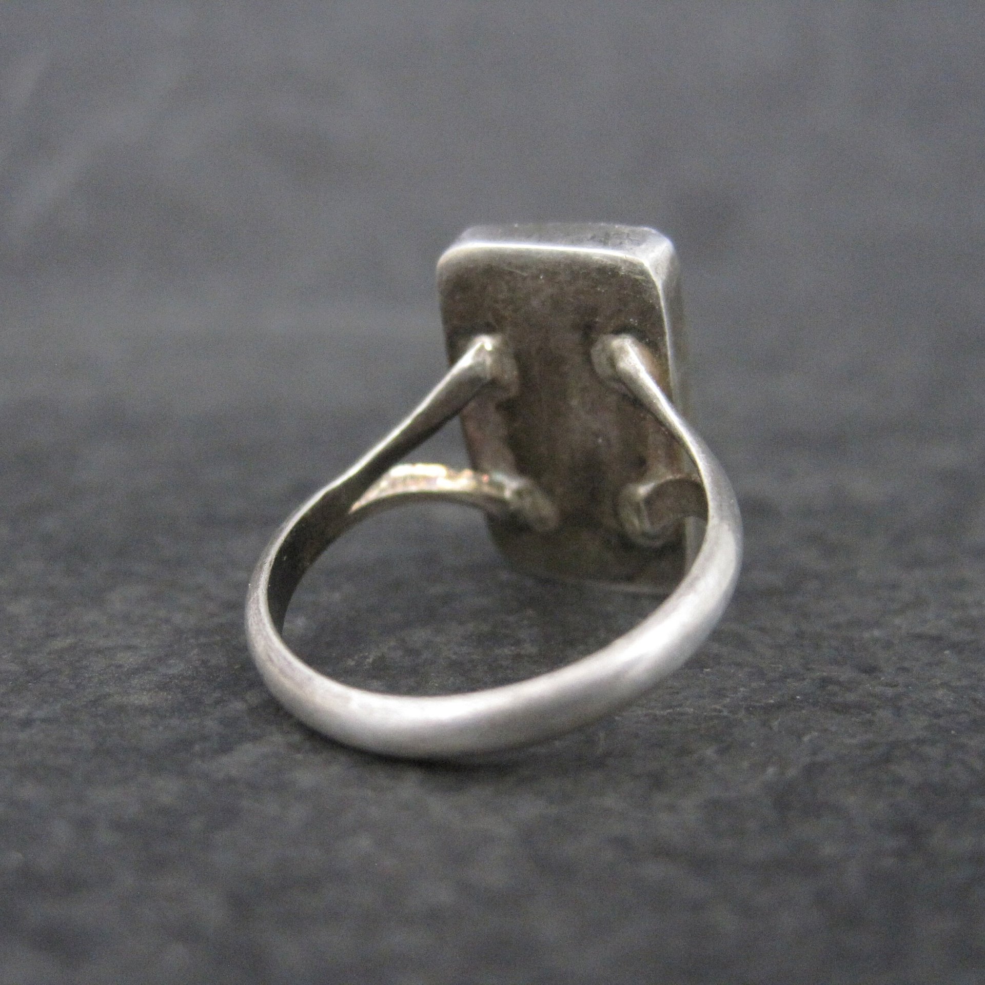 Southwestern Sterling Jasper Ring Size 7