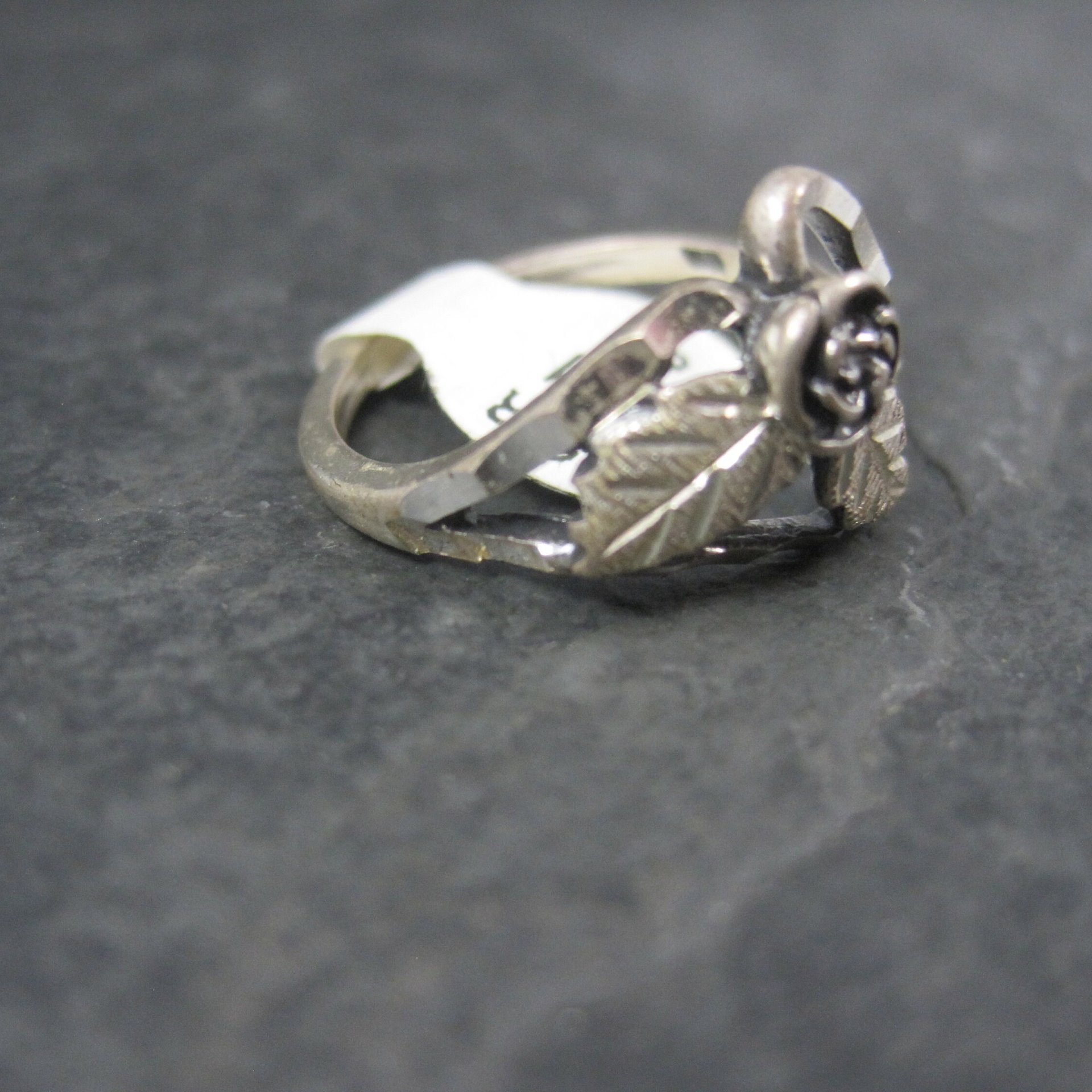 Vintage Black Hills Sterling Rose Ring