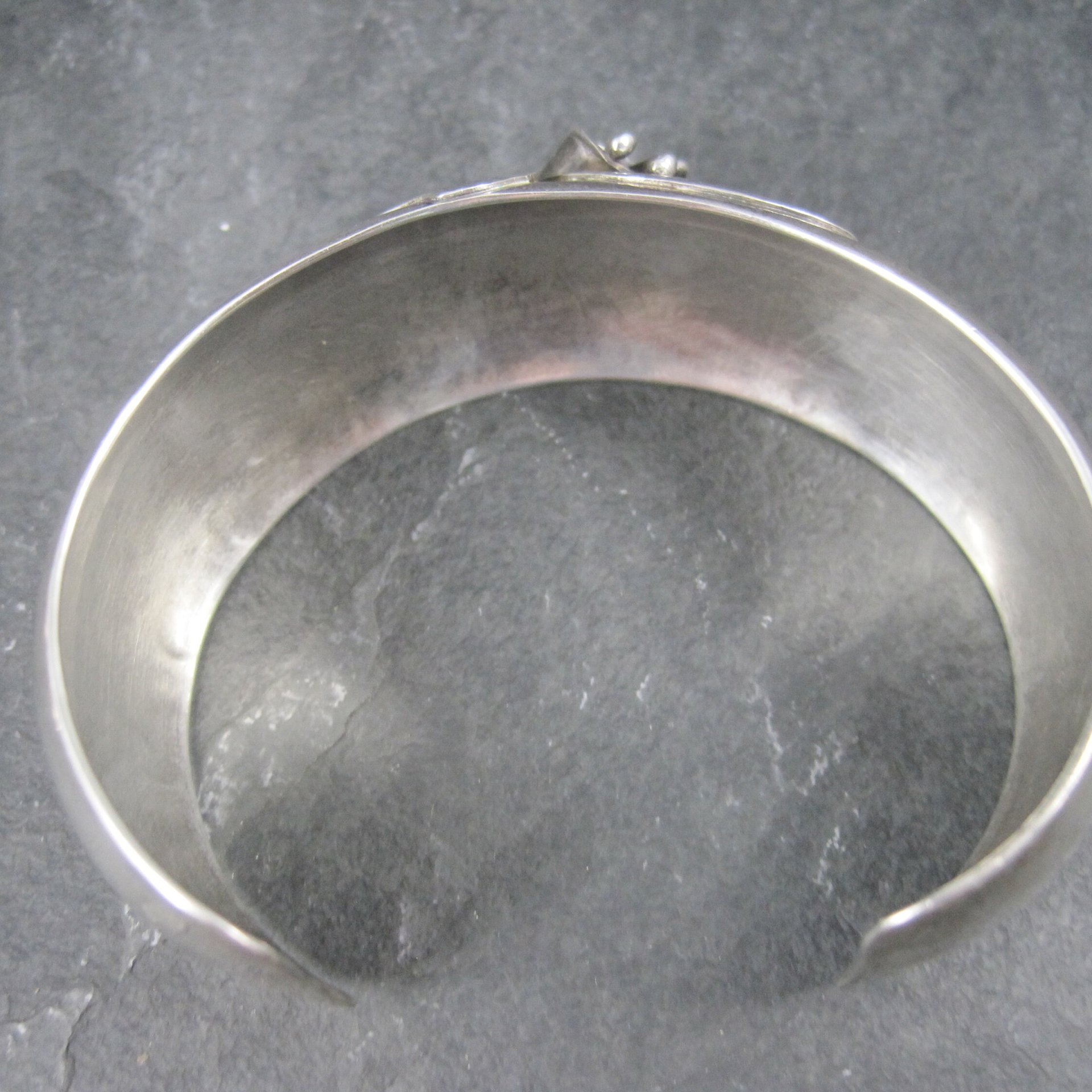 Vintage Carol Felley Orchid Cuff Bracelet Earrings Jewelry Set Sterling Silver 1987