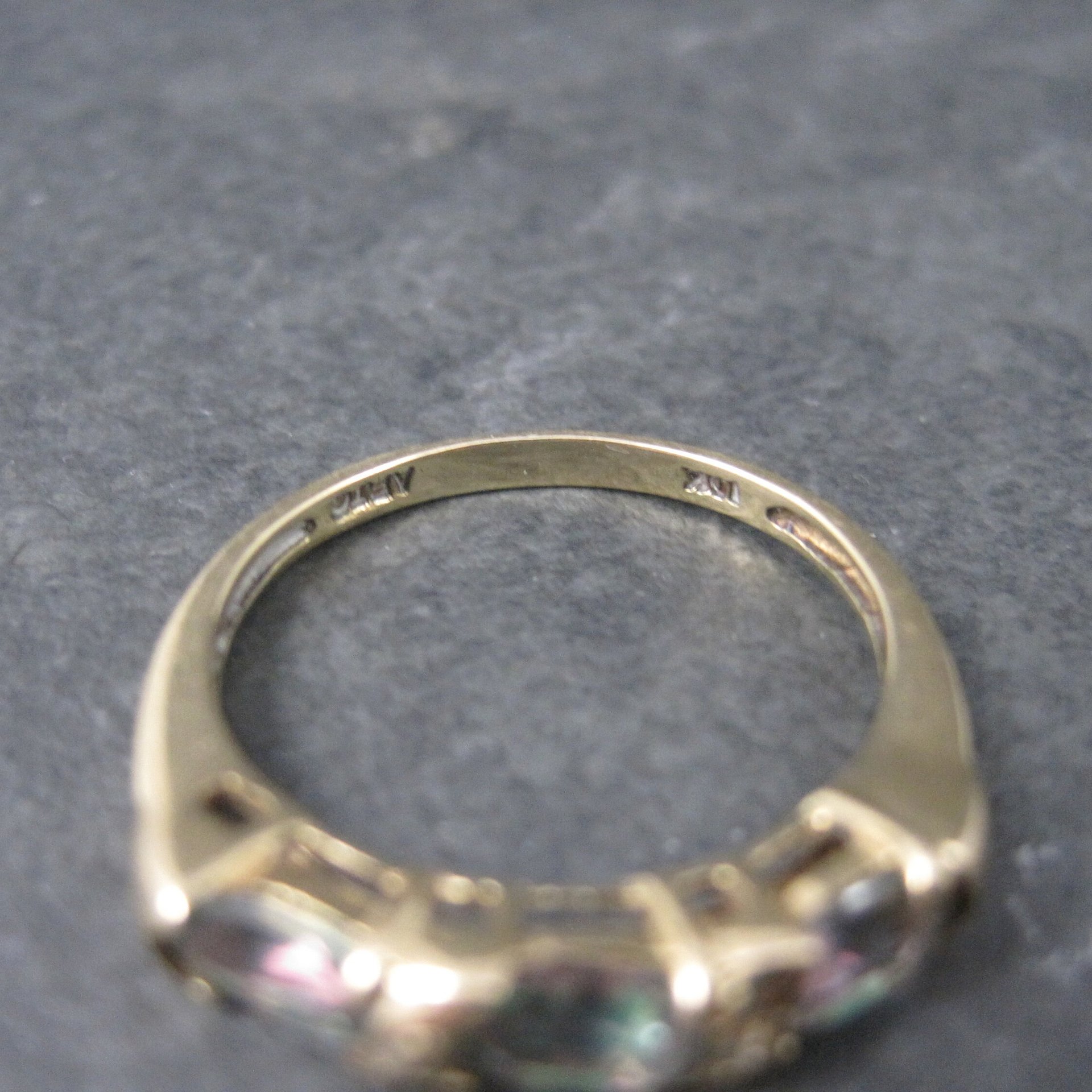 Vintage 10K Mystic Topaz Ring Size 7