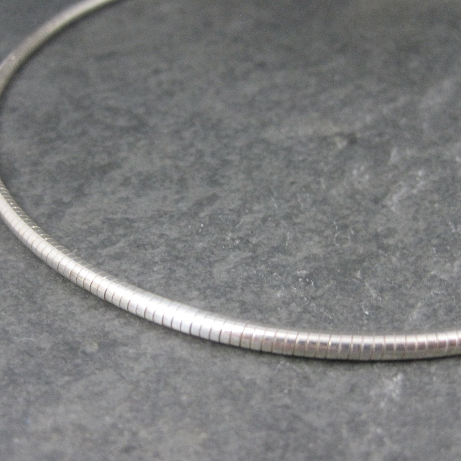 Vintage 3mm Italian Sterling Snake Chain 15 Inches Needs Clasp