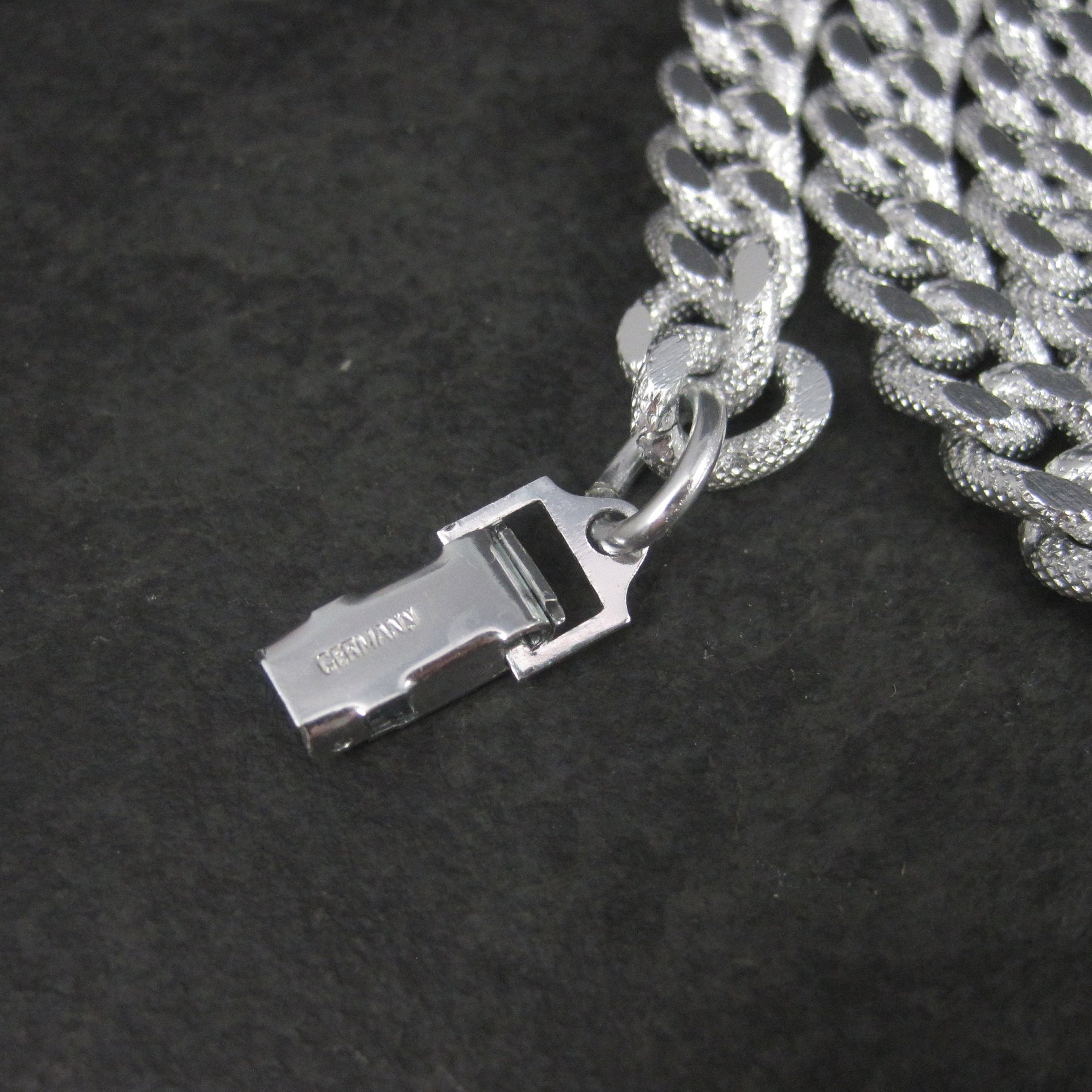 Vintage German Textured Figaro Chain 25 Inches